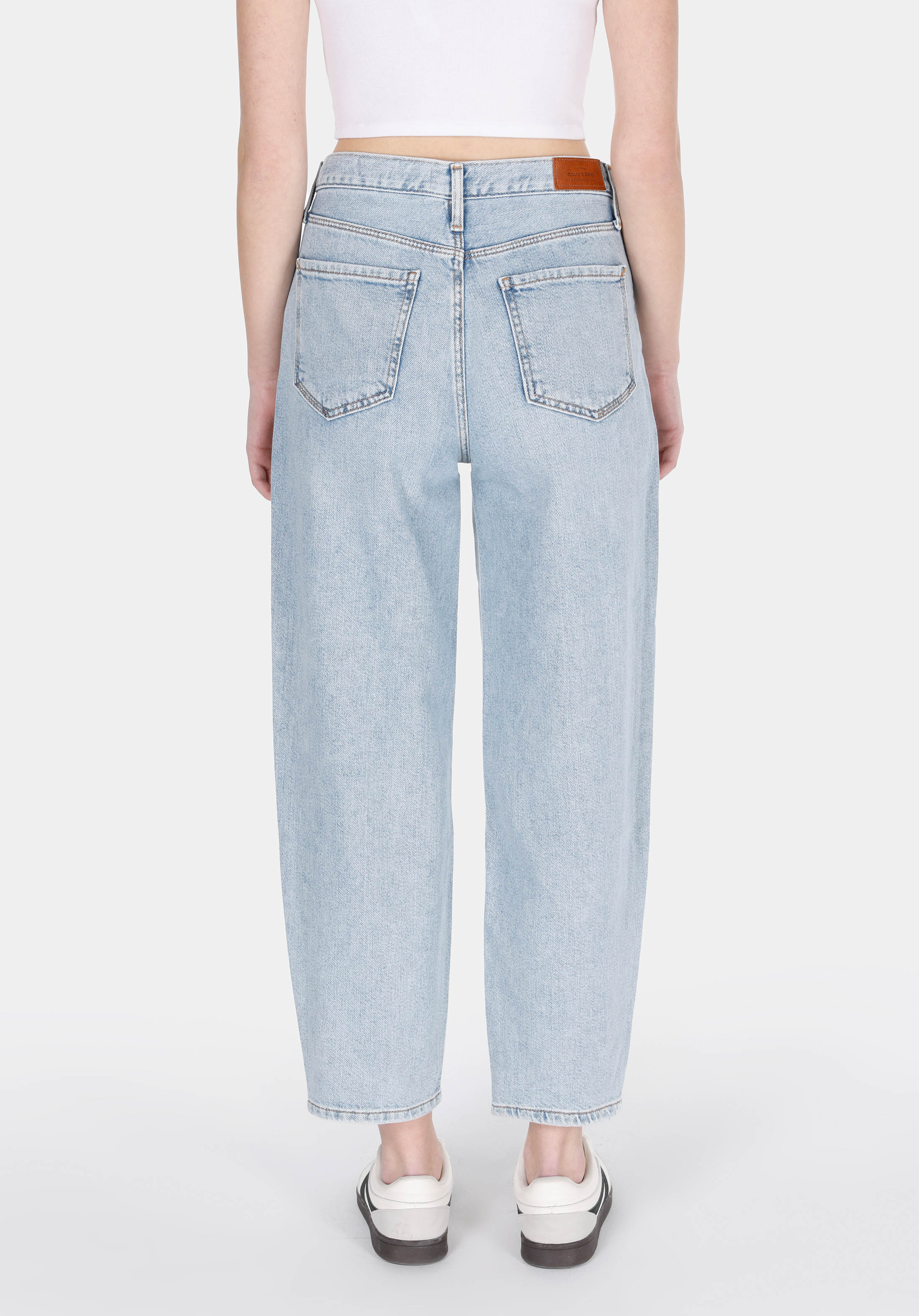 Afișați detalii pentru Pantaloni De Dama Denim Balloon Fit 850 Jenny Cl1073507