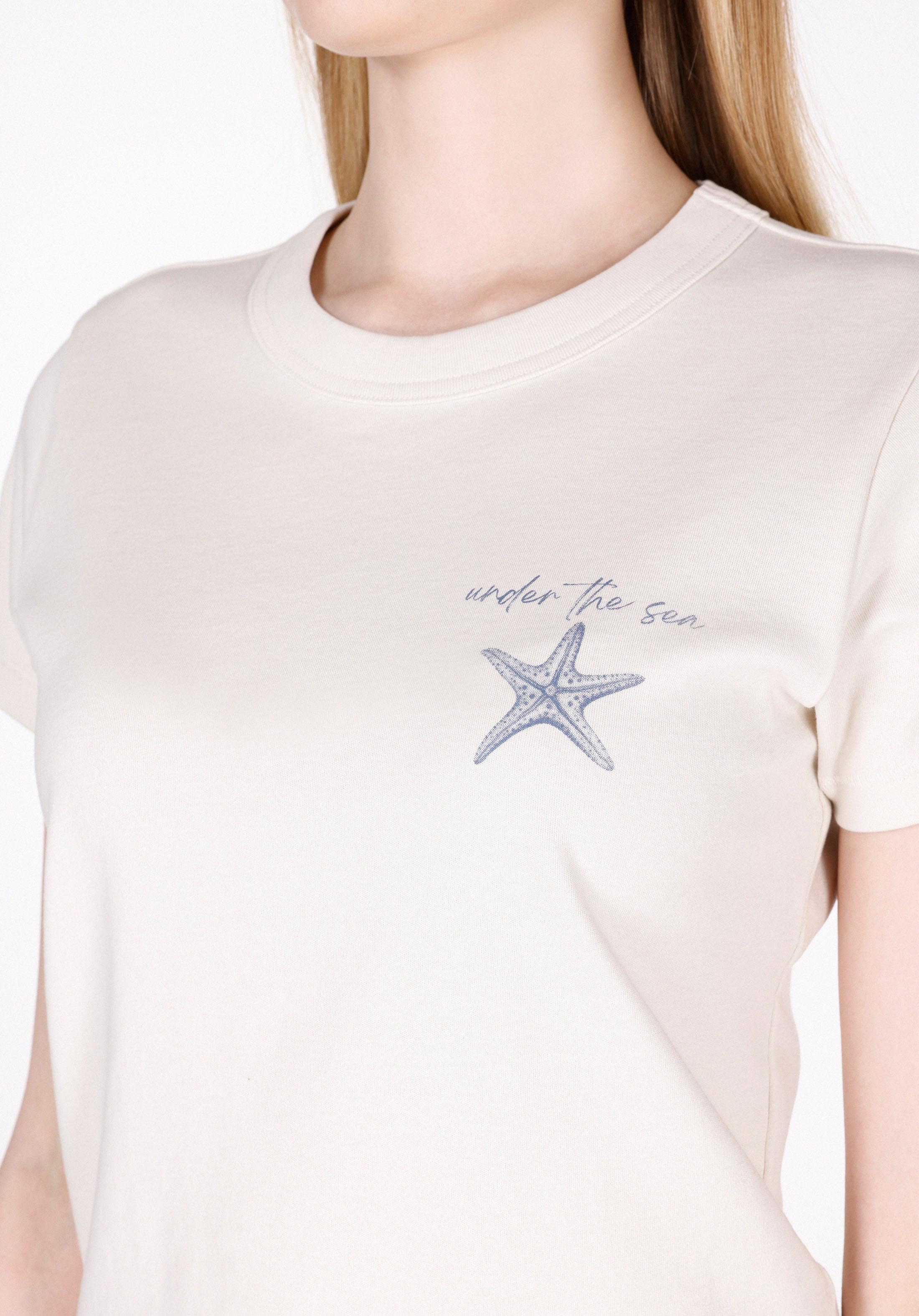 Afișați detalii pentru Tricou Cu Maneca Scurta De Dama Alb Slim Fit  Cl1073532