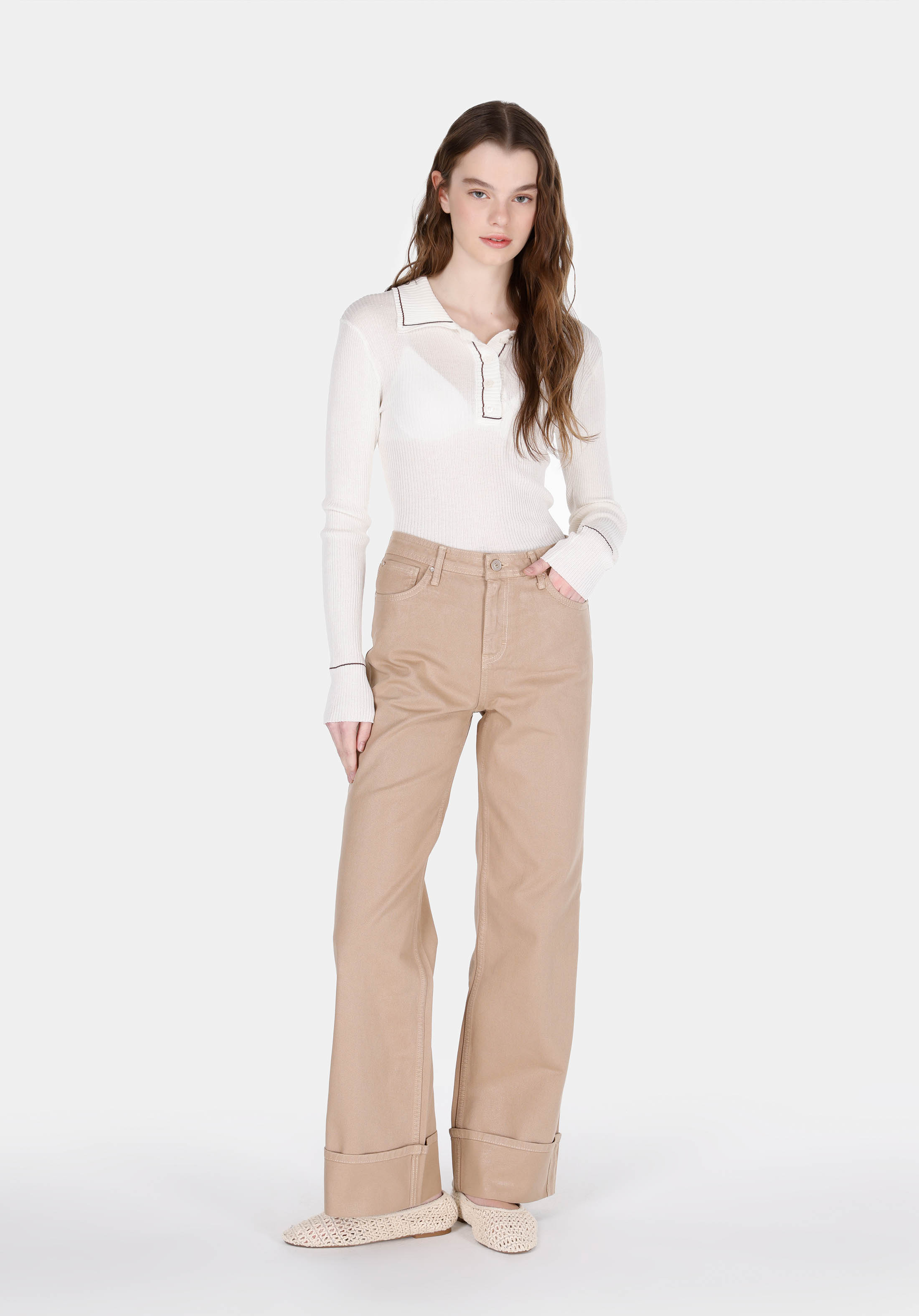 Afișați detalii pentru Pantaloni De Dama Albastru Regular Fit 970 Berry Cl1073865