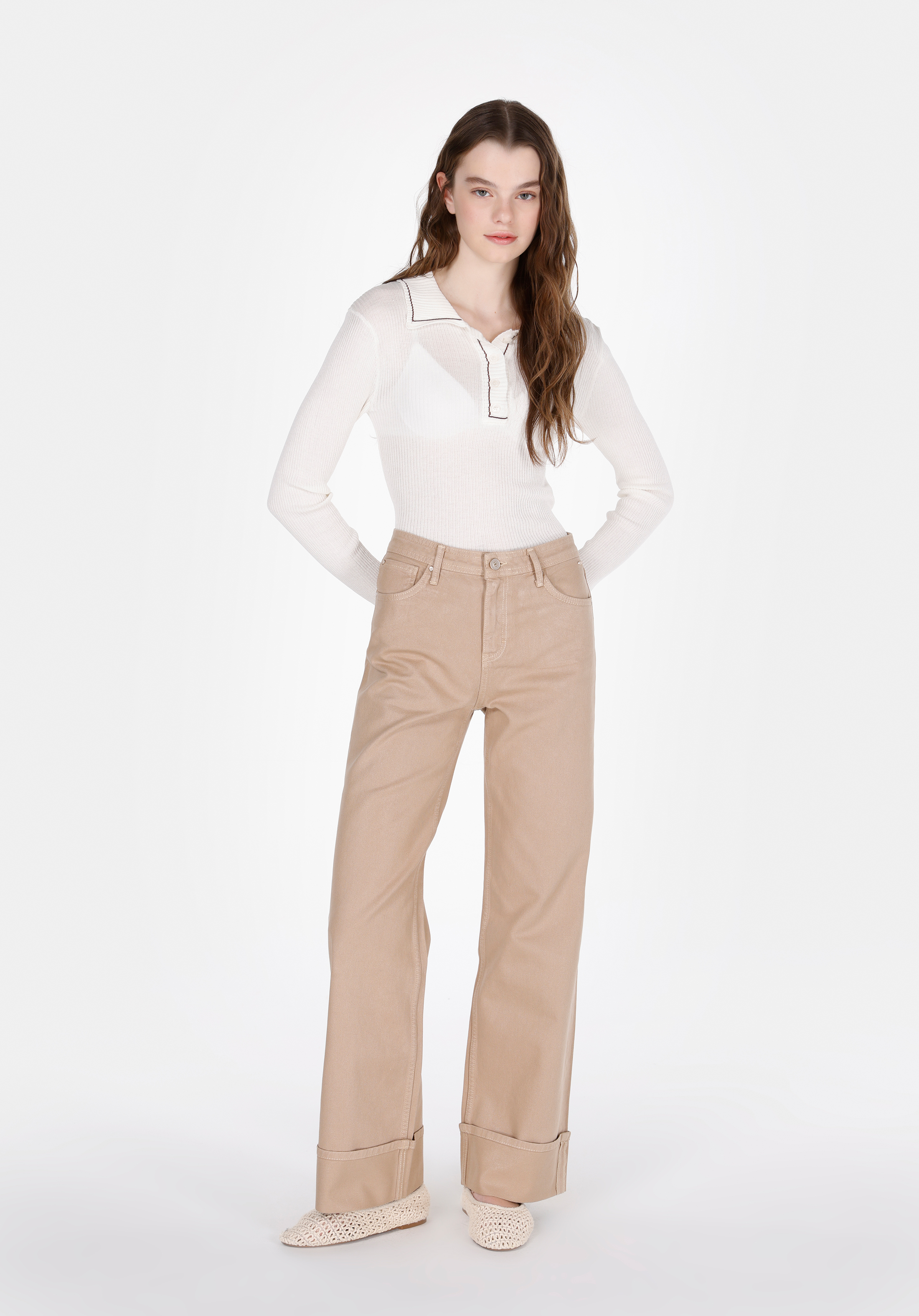 Afișați detalii pentru Pantaloni De Dama Albastru Regular Fit 970 Berry Cl1073865