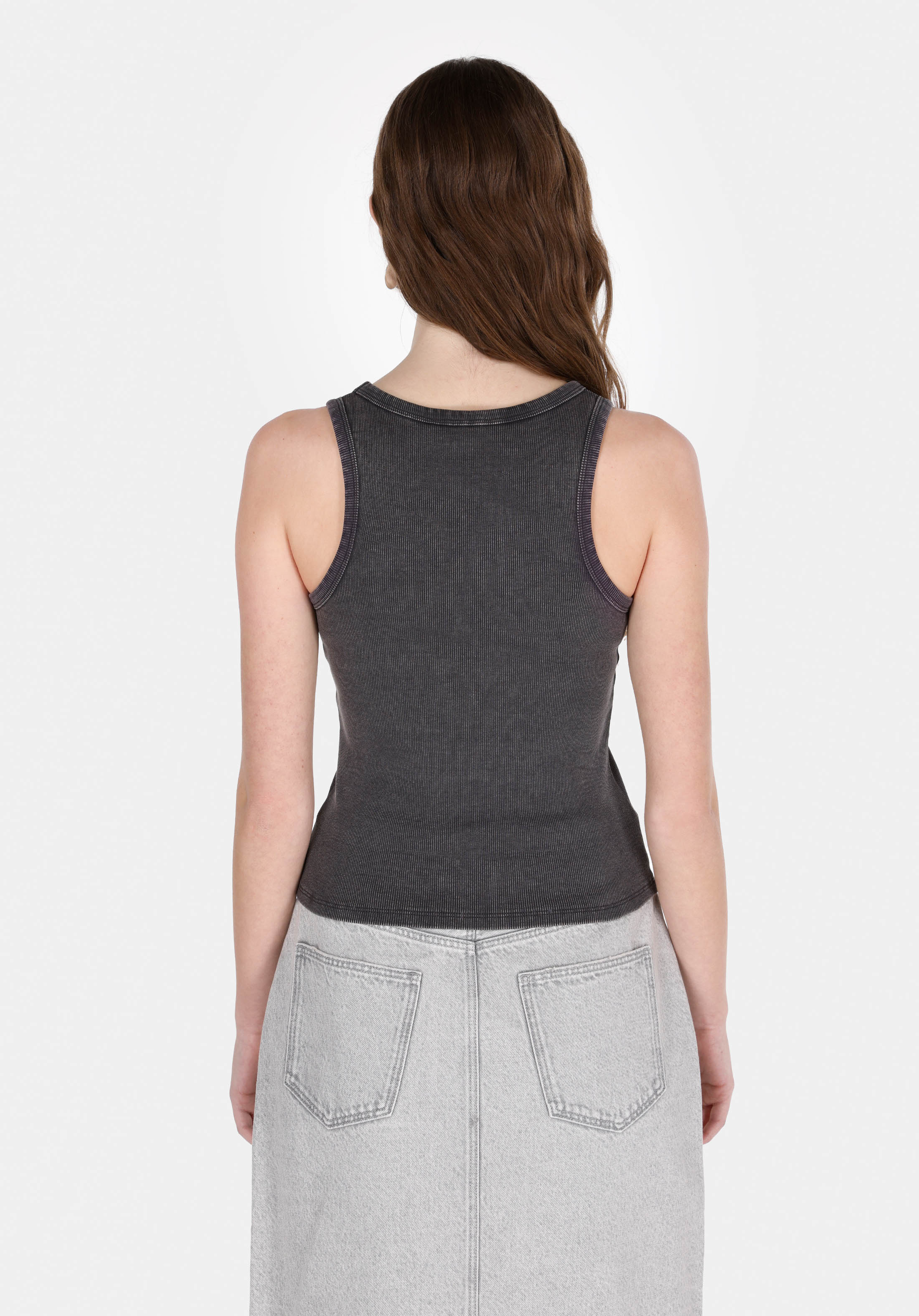 Afișați detalii pentru Maiou De Dama Antracit Slim Fit  Cl1074307