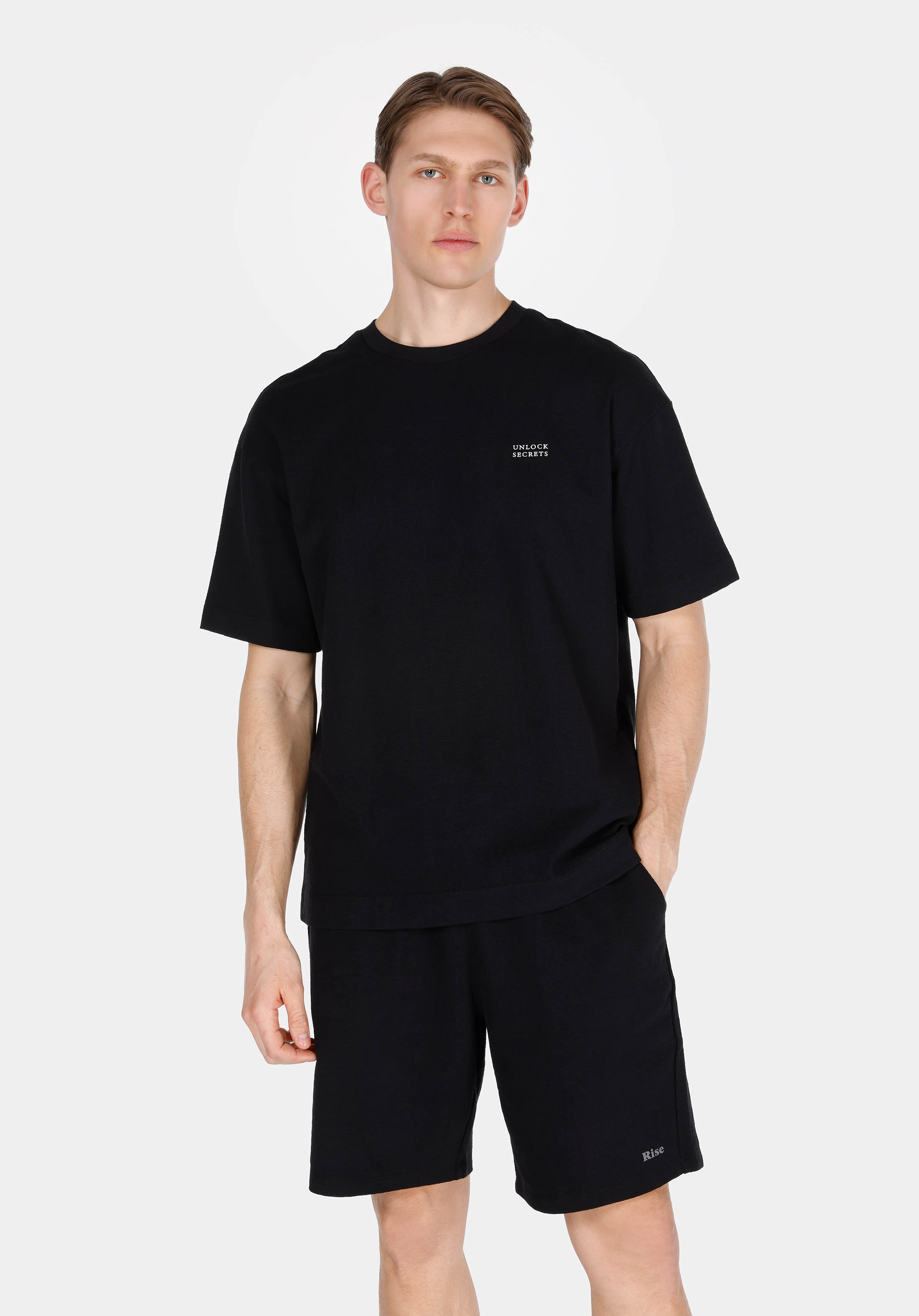 Afișați detalii pentru Tricou Cu Maneca Scurta De Barbati Negru Comfort Fit  Cl1074154