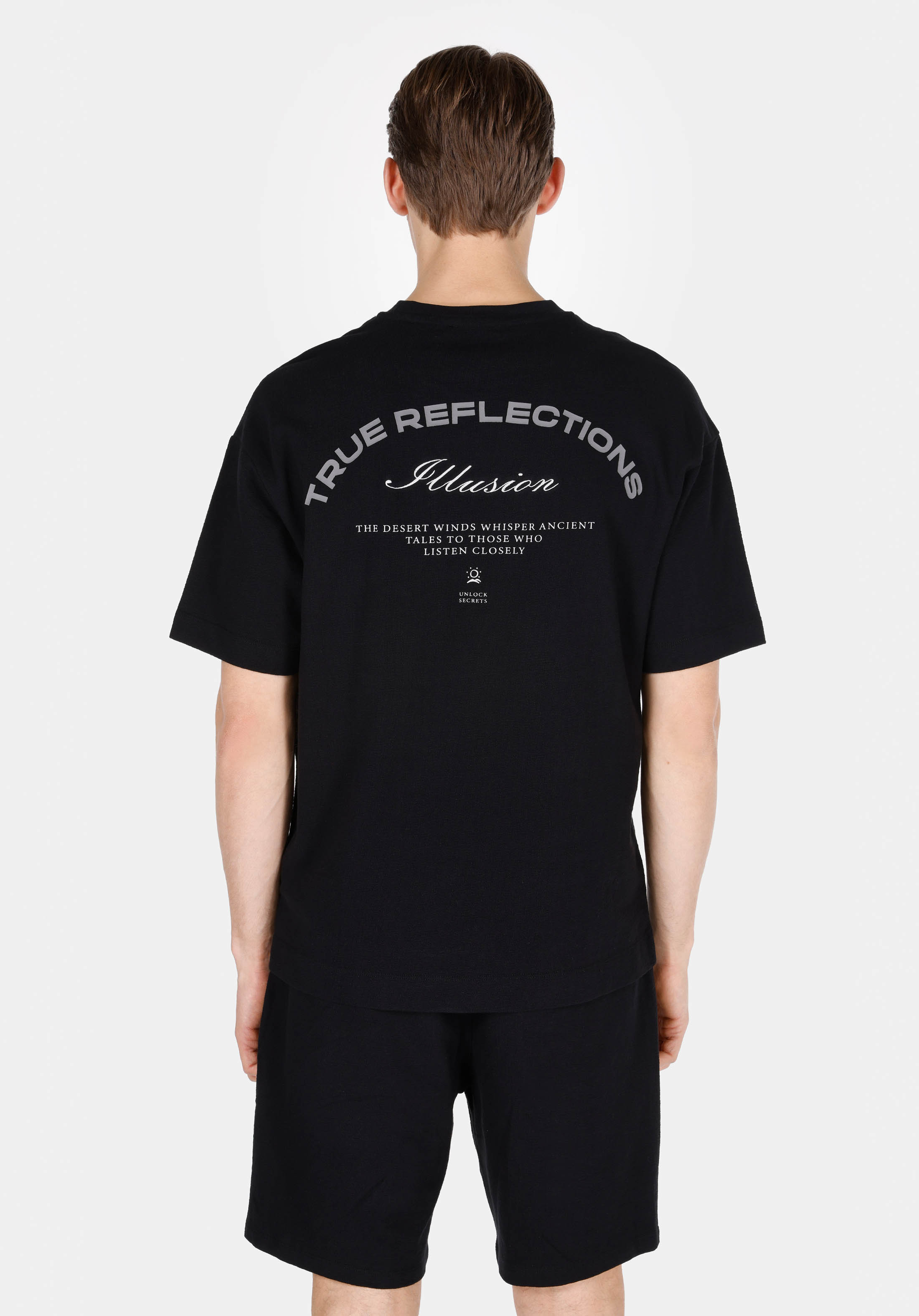 Afișați detalii pentru Tricou Cu Maneca Scurta De Barbati Negru Comfort Fit  Cl1074154