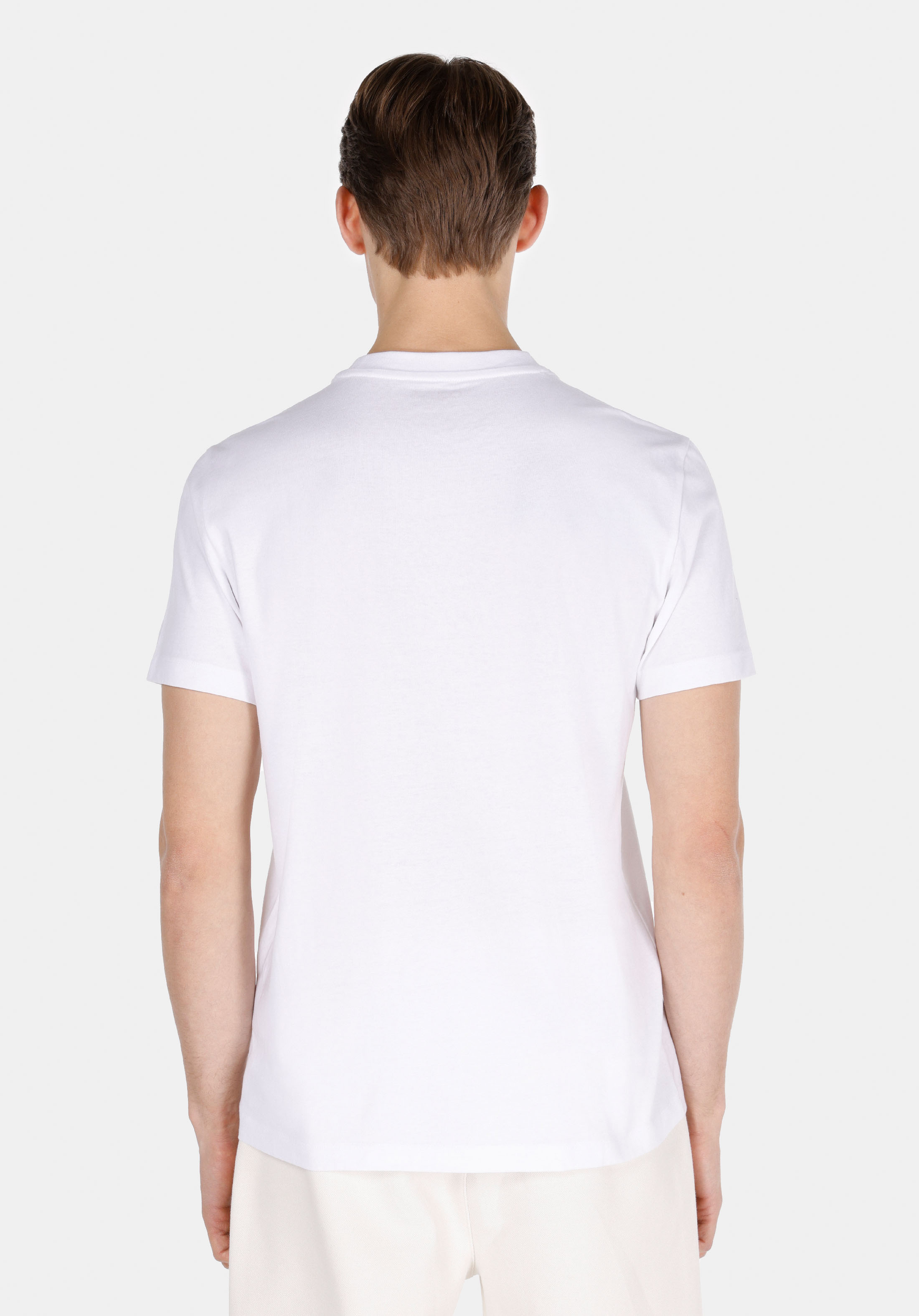 Afișați detalii pentru Tricou Cu Maneca Scurta De Barbati Alb Regular Fit  Cl1073321