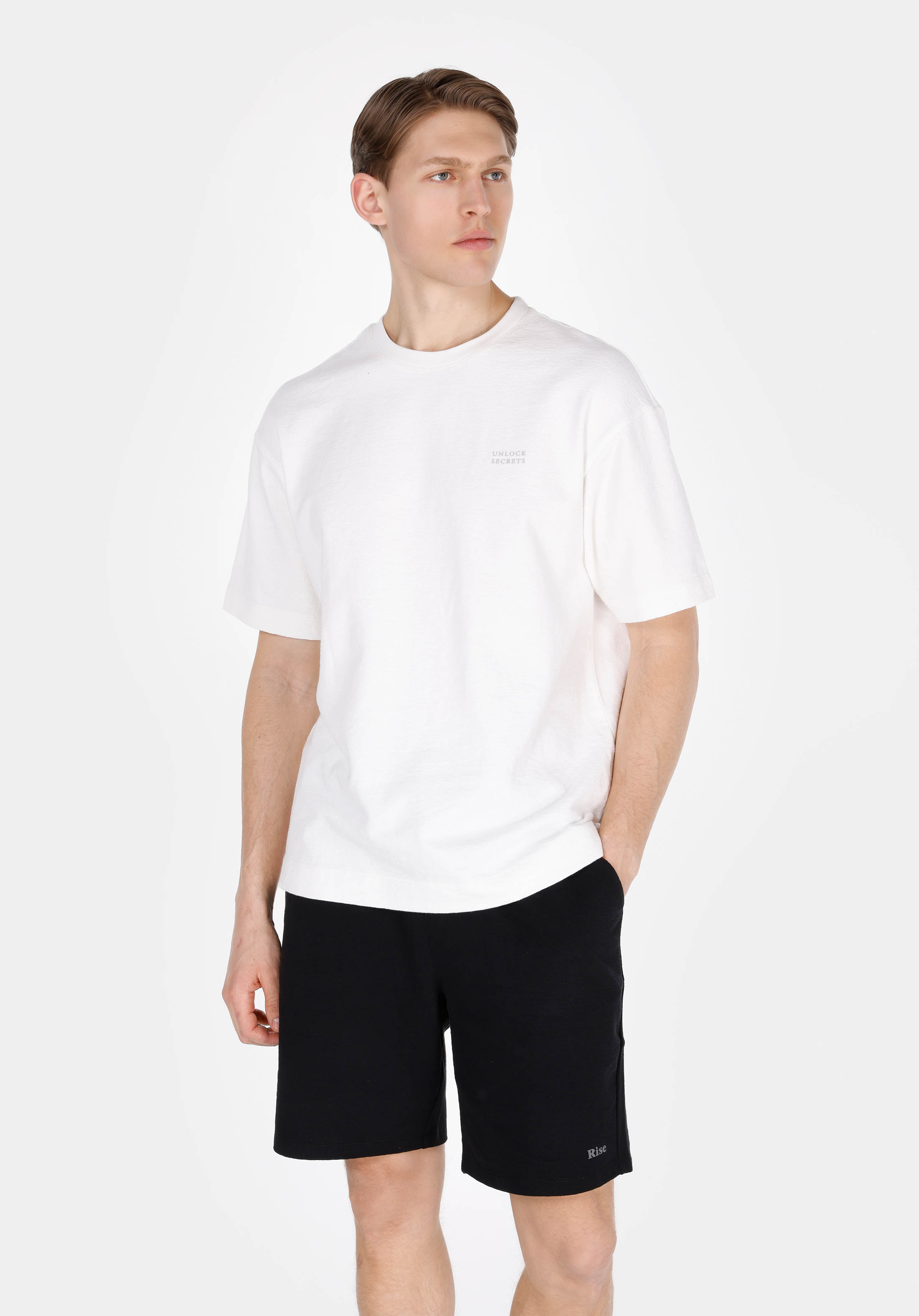 Afișați detalii pentru Tricou Cu Maneca Scurta De Barbati Alb Comfort Fit  Cl1074154