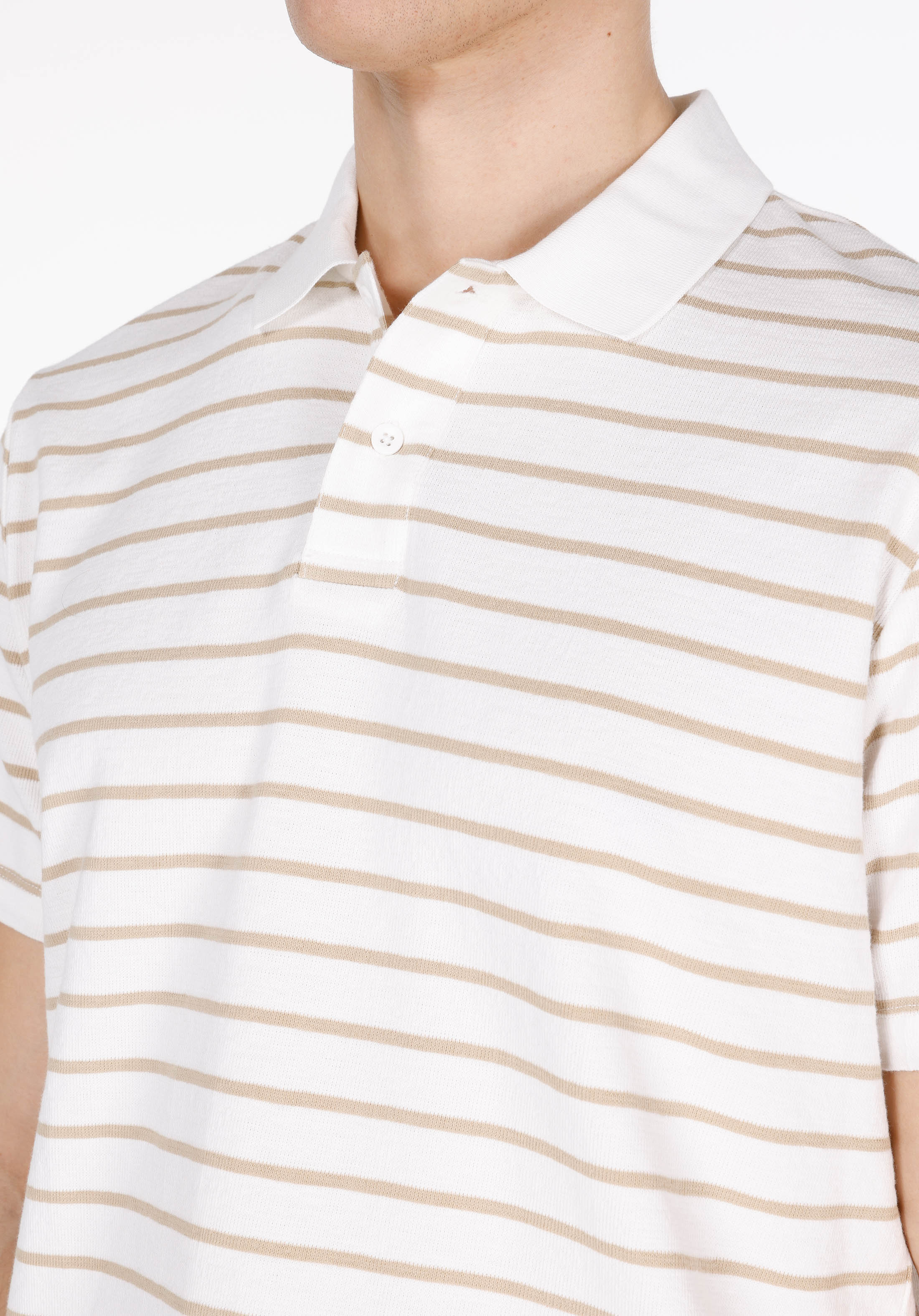 Afișați detalii pentru Tricou Polo Cu Maneca Scurta De Barbati Bej Regular Fit  Cl1074196