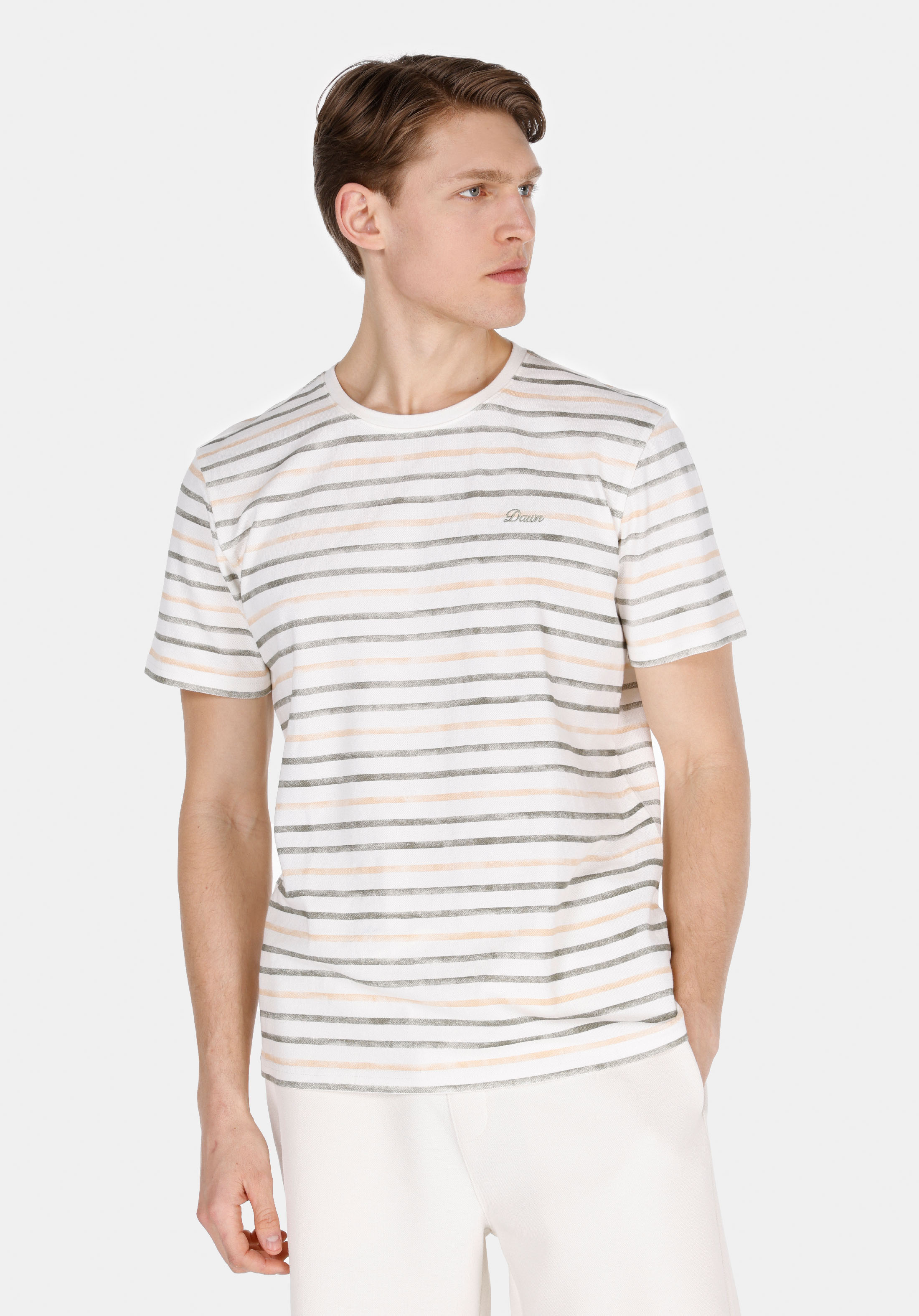 Afișați detalii pentru Tricou Cu Maneca Scurta De Barbati Alb Regular Fit  Cl1074707