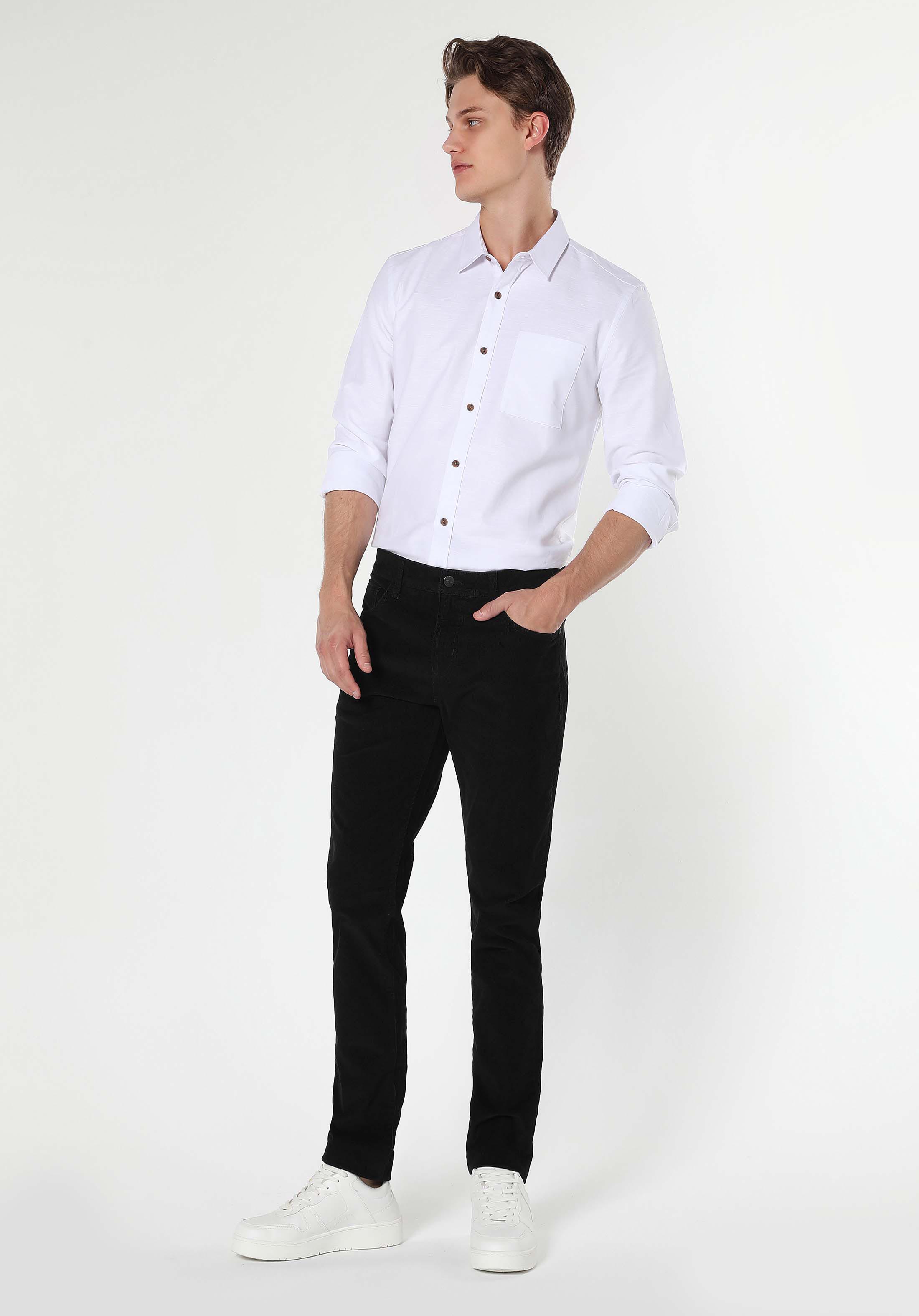 Afișați detalii pentru Pantaloni De Barbati Antracit Straight Fit  Cl1050234