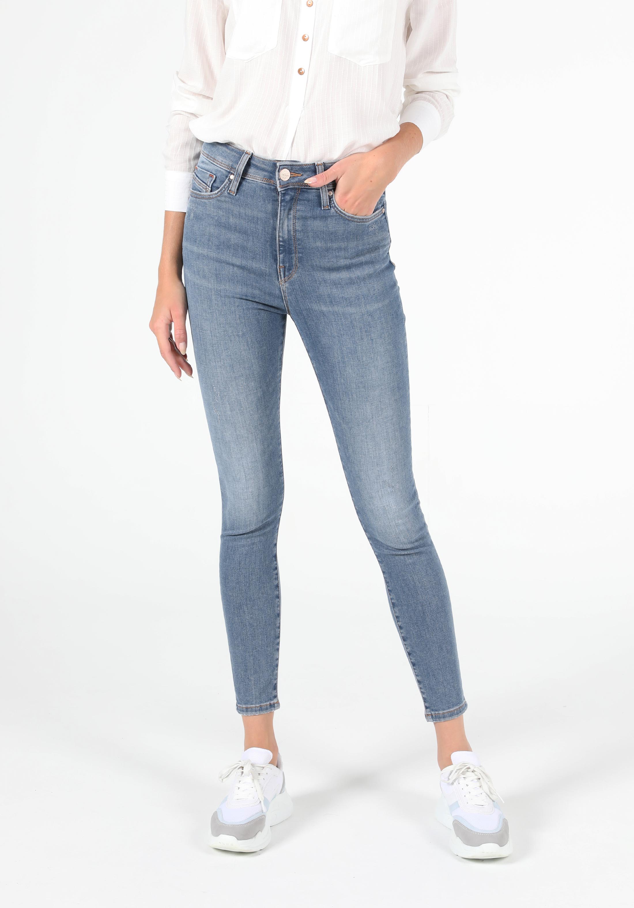 Afișați detalii pentru Pantaloni De Dama Denim Super Slim Fit 760 Diana Cl1050253