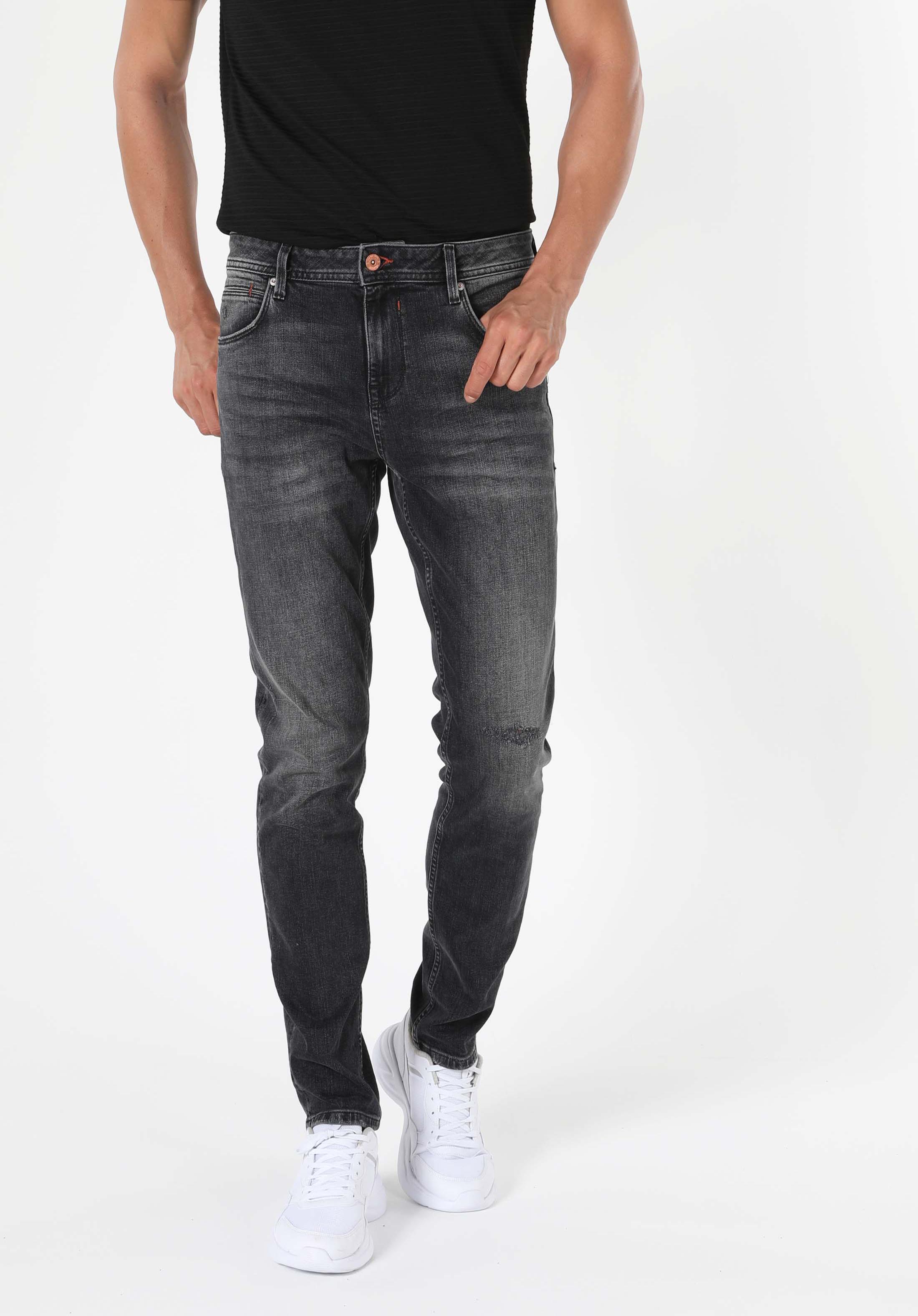 Afișați detalii pentru Pantaloni De Barbati Denim Straight Fit 044 Karl Cl1056229