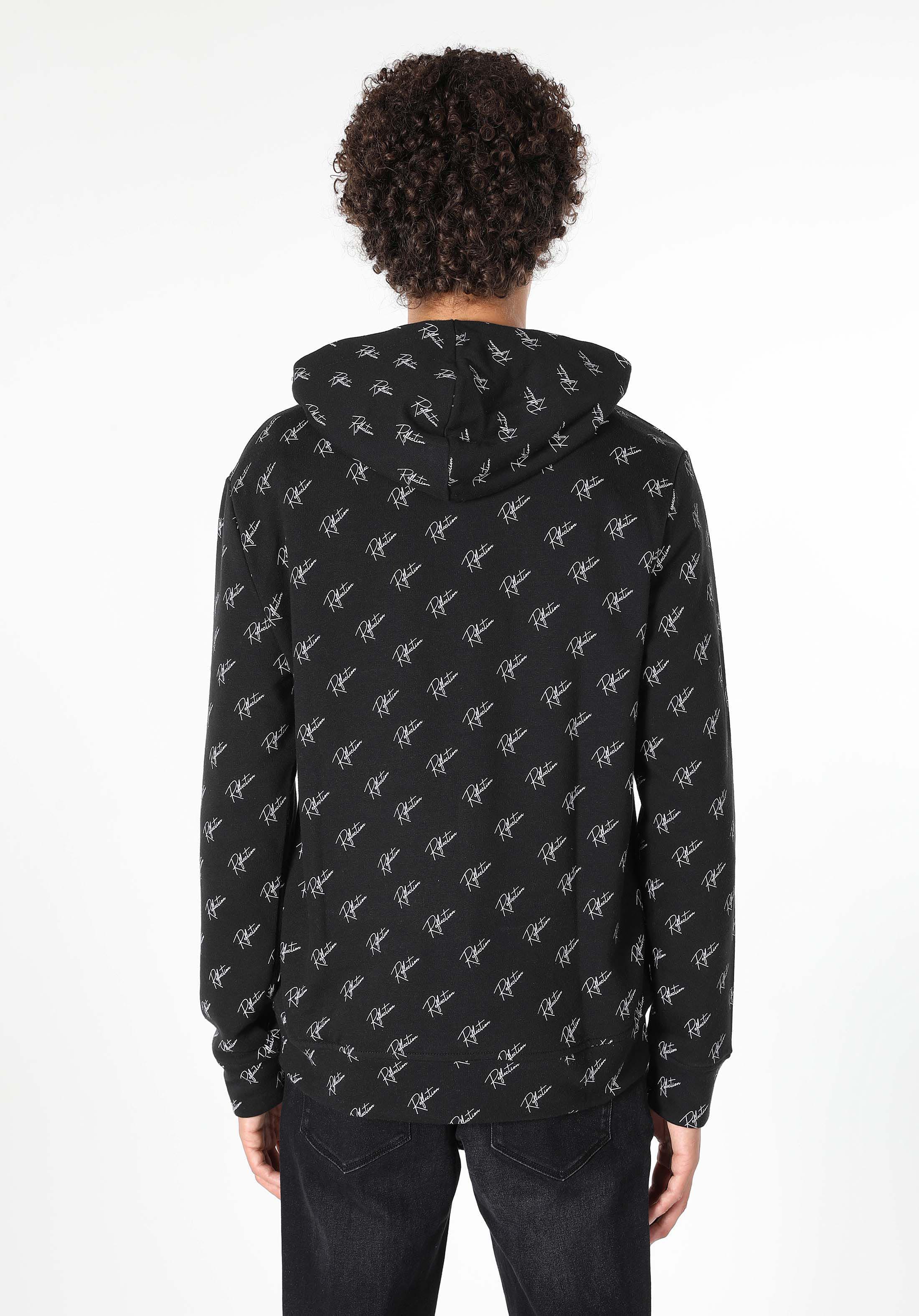 Afișați detalii pentru Hanorac / Bluza De Barbati Negru Regular Fit  Cl1059665