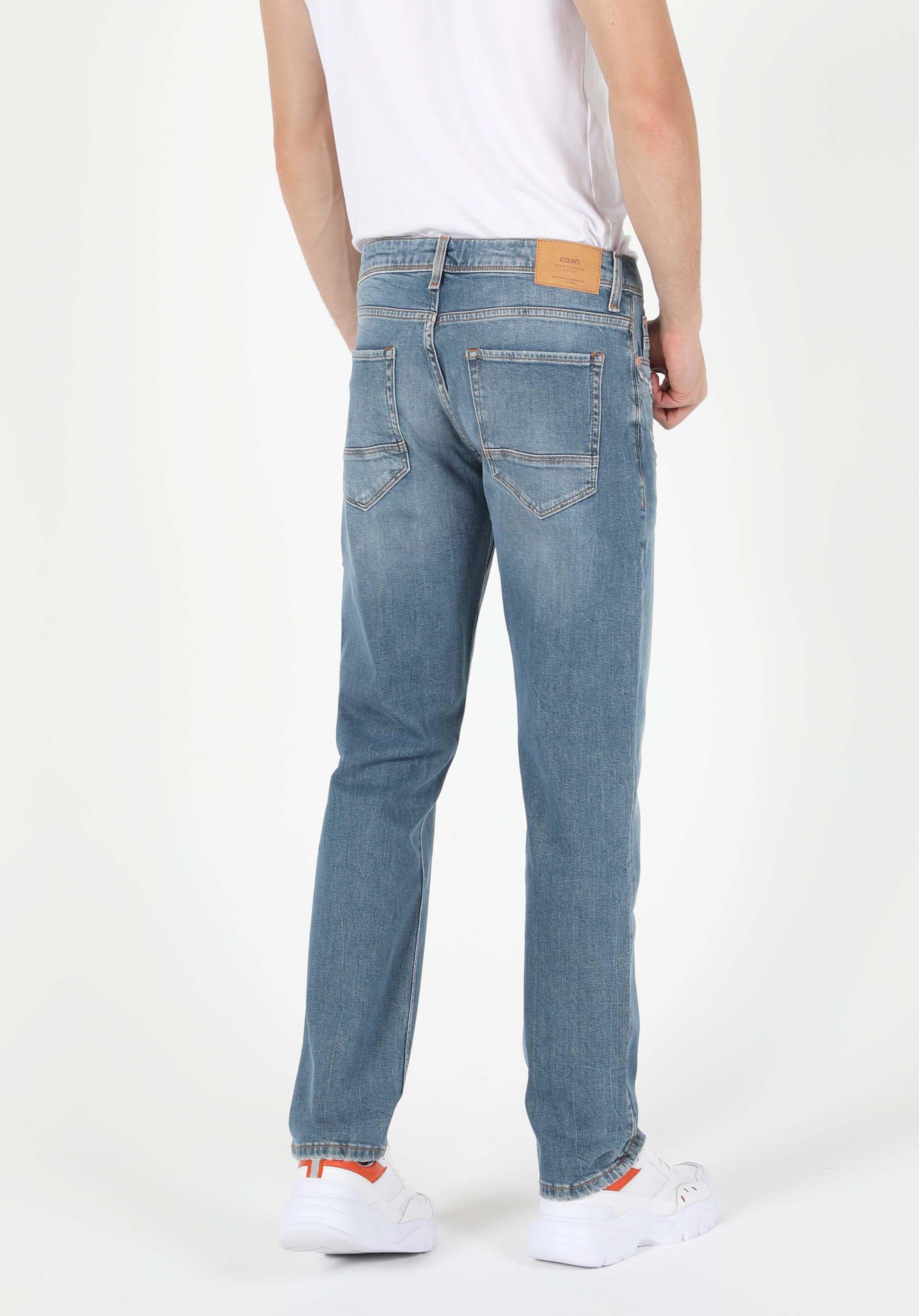 Afișați detalii pentru Pantaloni De Barbati Denim Regular Fit 045 David Cl1051724