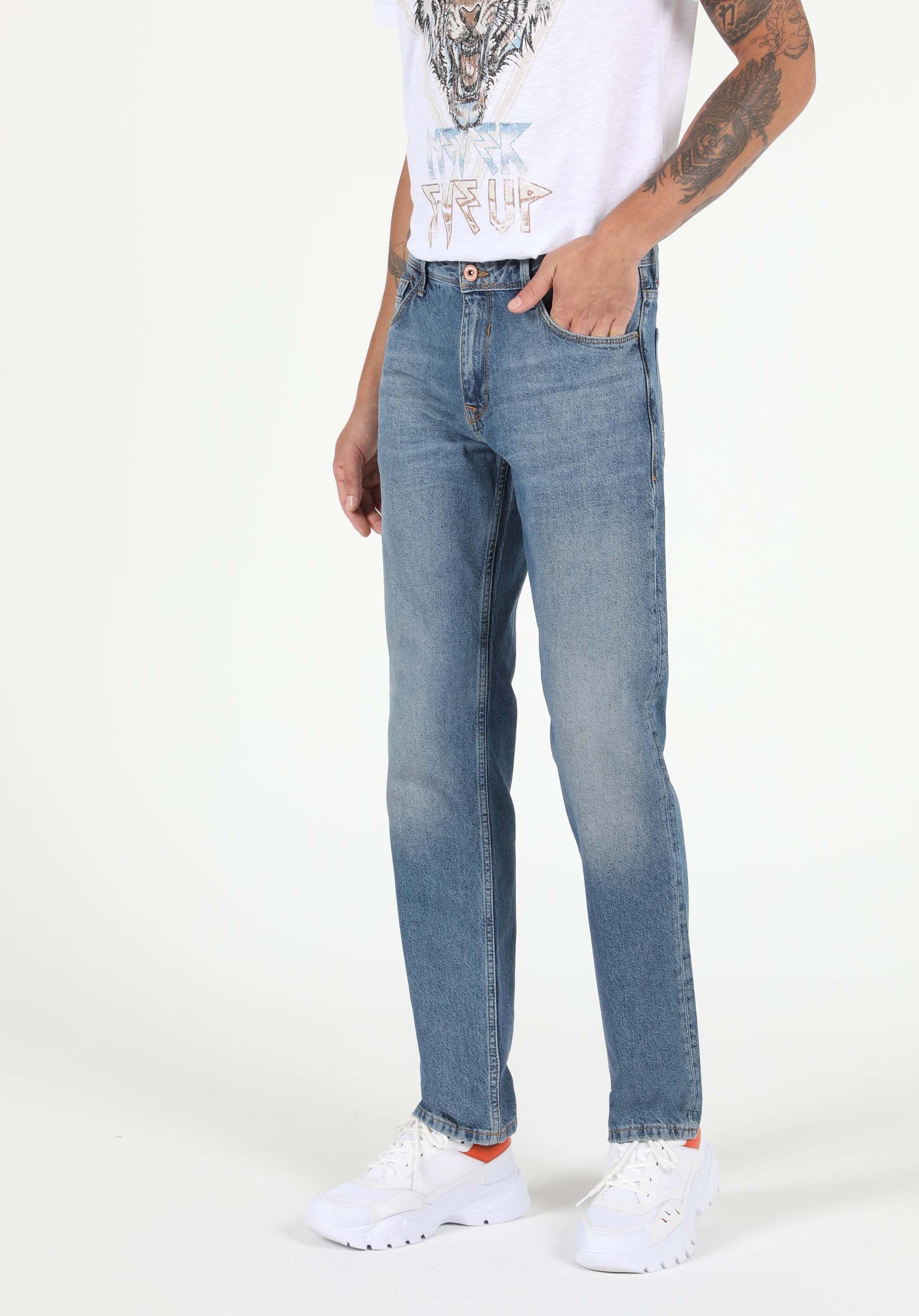 Afișați detalii pentru Pantaloni De Barbati Denim Regular Fit 045 David Cl1051762