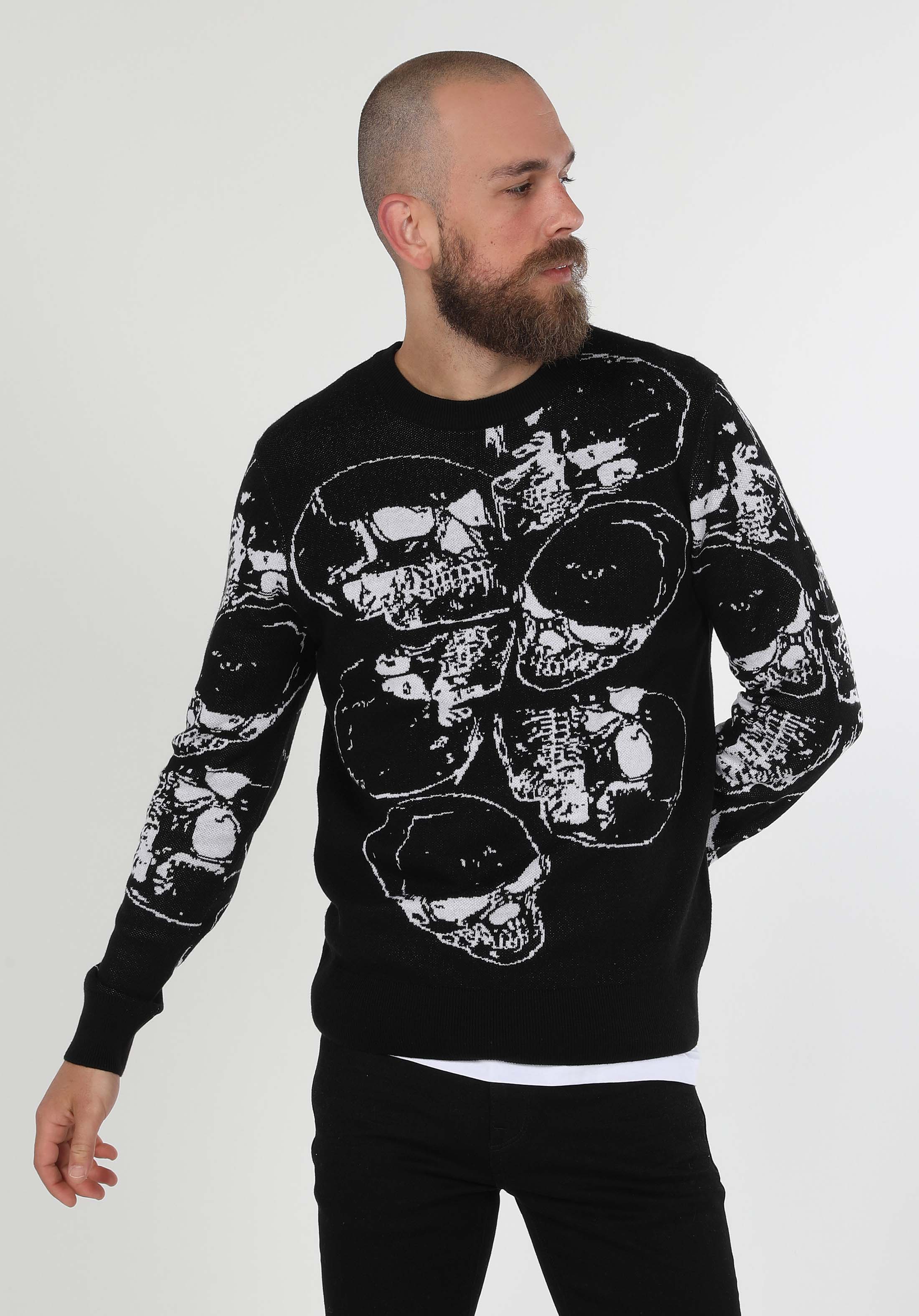 Afișați detalii pentru Pulover De Barbati Negru Regular Fit  Cl1060005