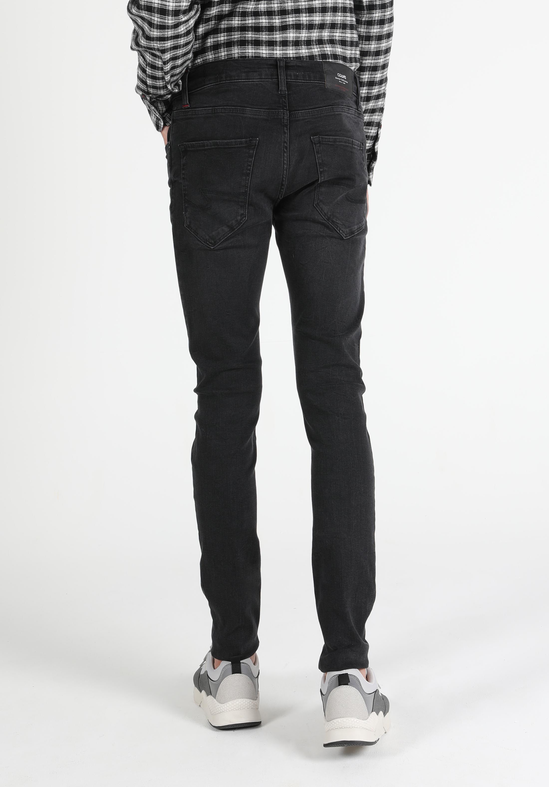 Afișați detalii pentru Pantaloni De Barbati Albastru Skinny Fit 040 Alex Cl1052141