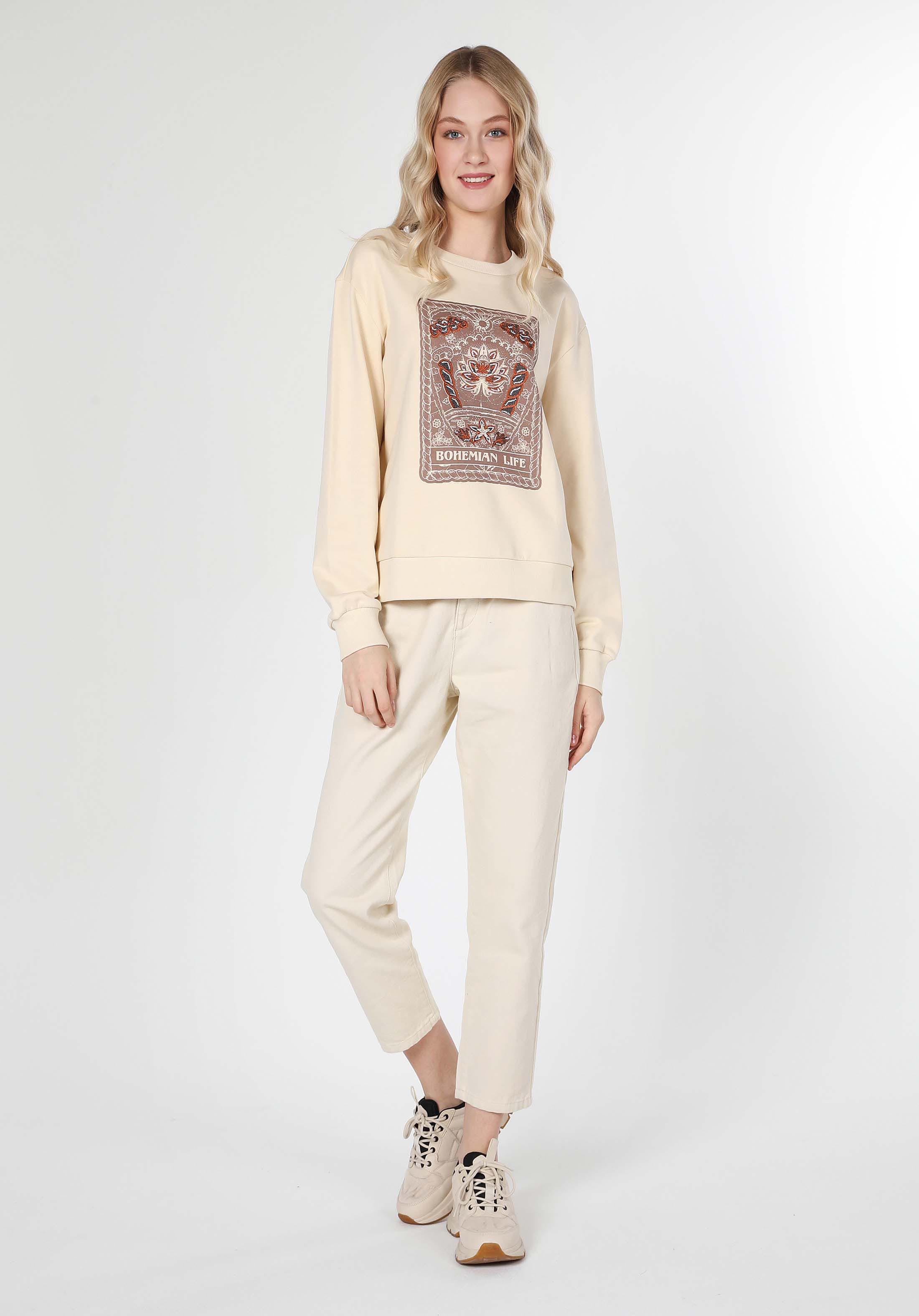 Afișați detalii pentru Hanorac / Bluza De Dama Ecru   Cl1060217