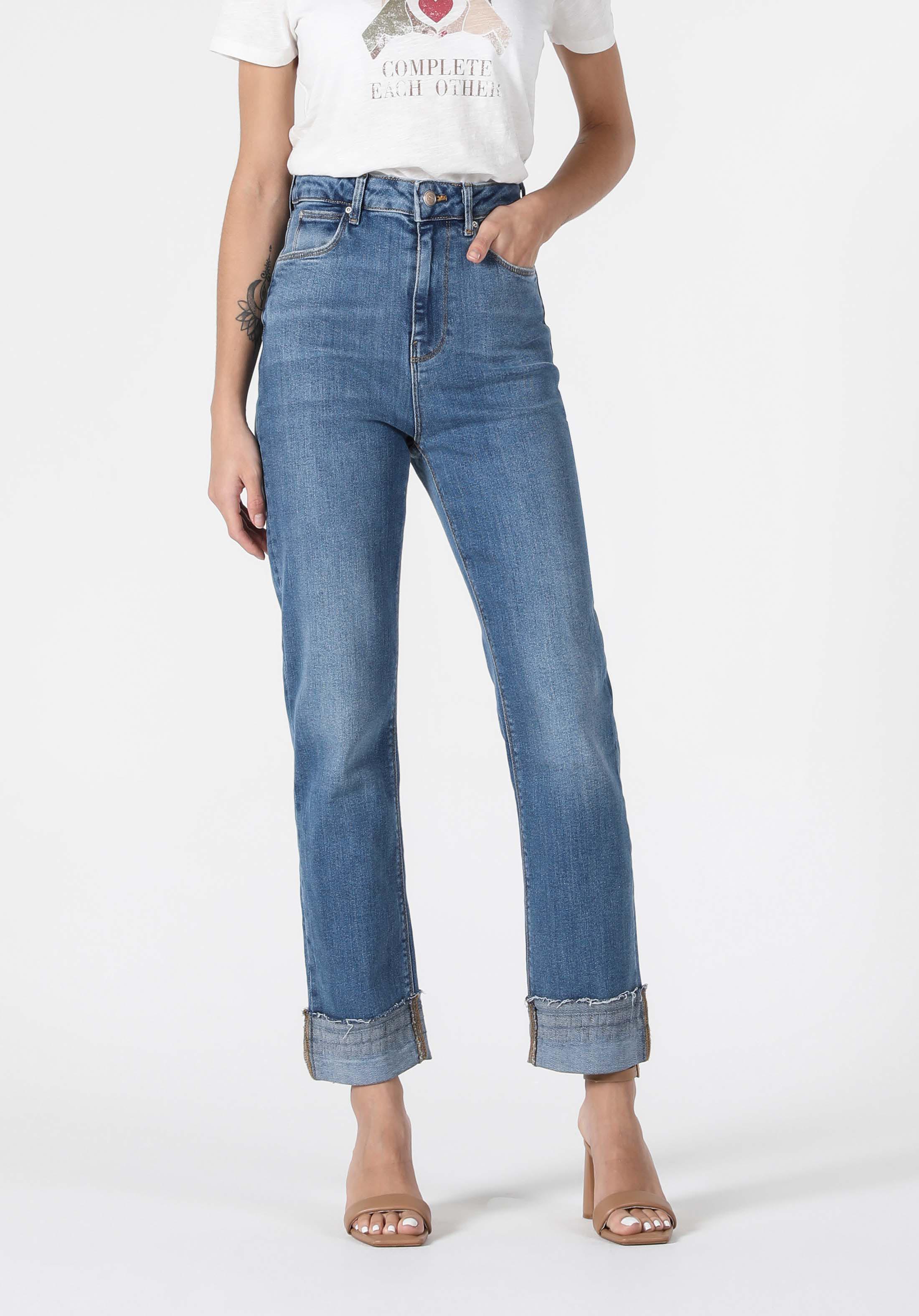 Afișați detalii pentru Pantaloni De Dama Denim Straight Fit 884 Lauren Cl1057888