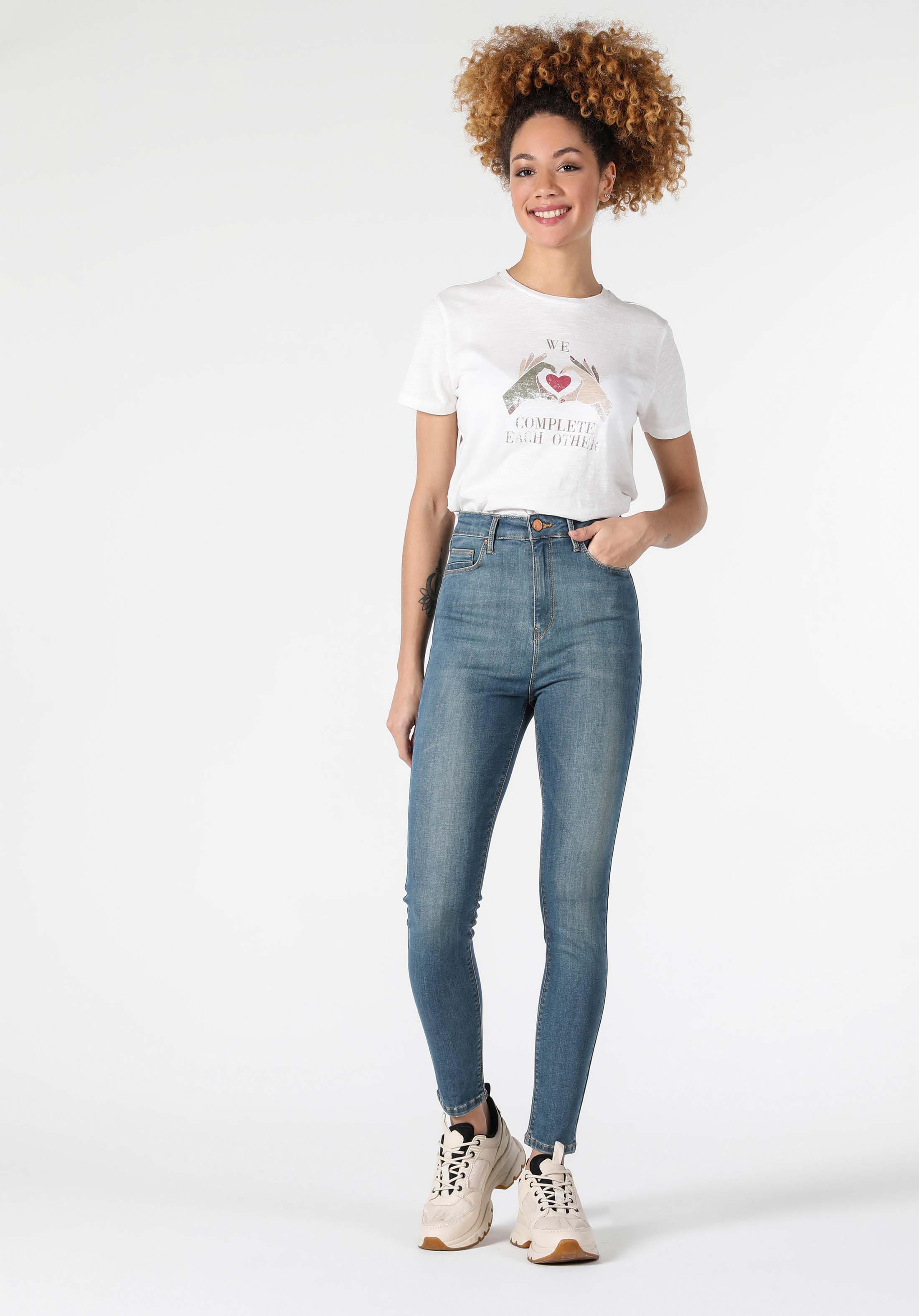 Afișați detalii pentru Pantaloni De Dama Denim Super Slim Fit 760 Diana Cl1057915