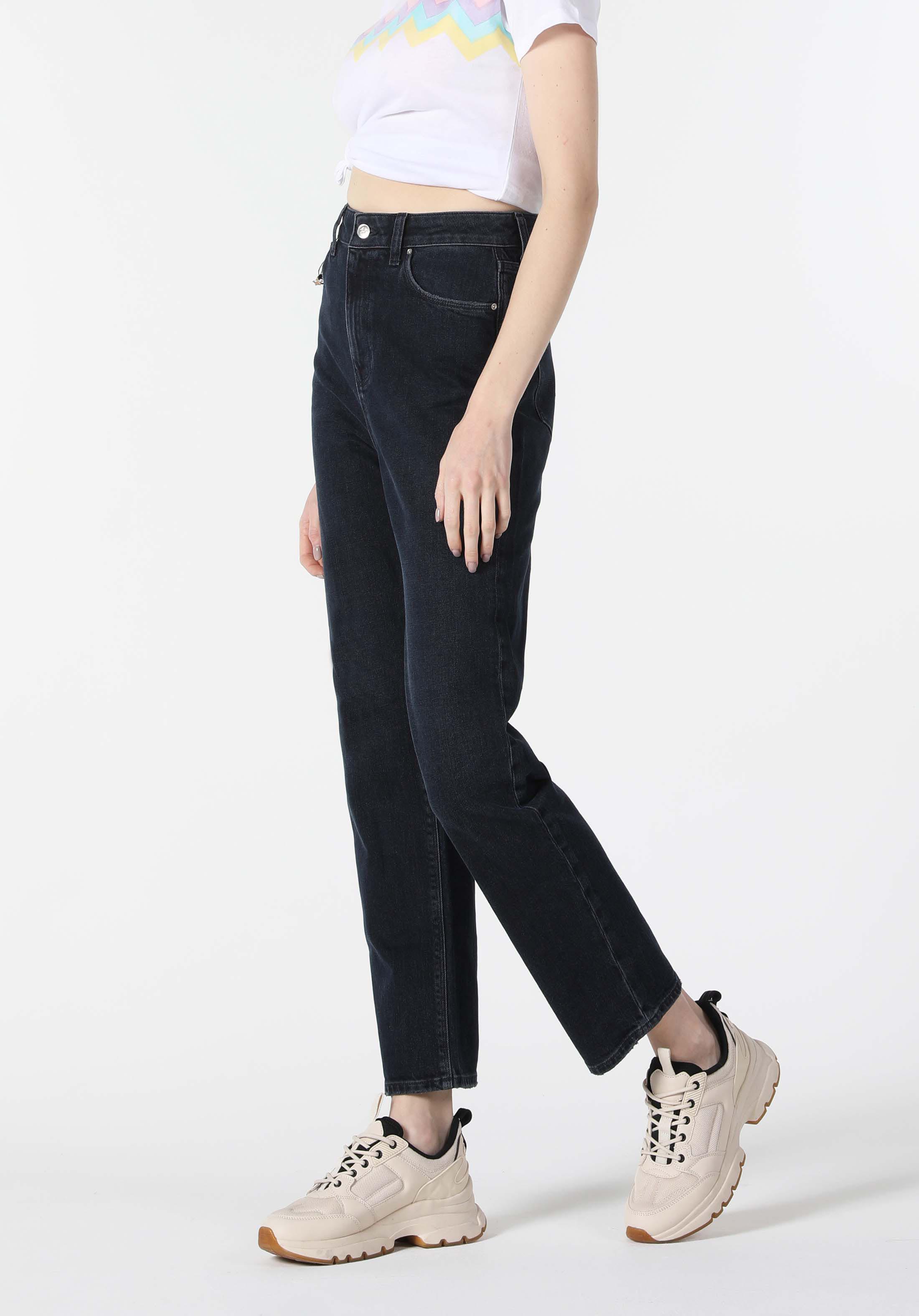 Afișați detalii pentru Pantaloni De Dama Denim Straight Fit 884 Lauren Cl1057926