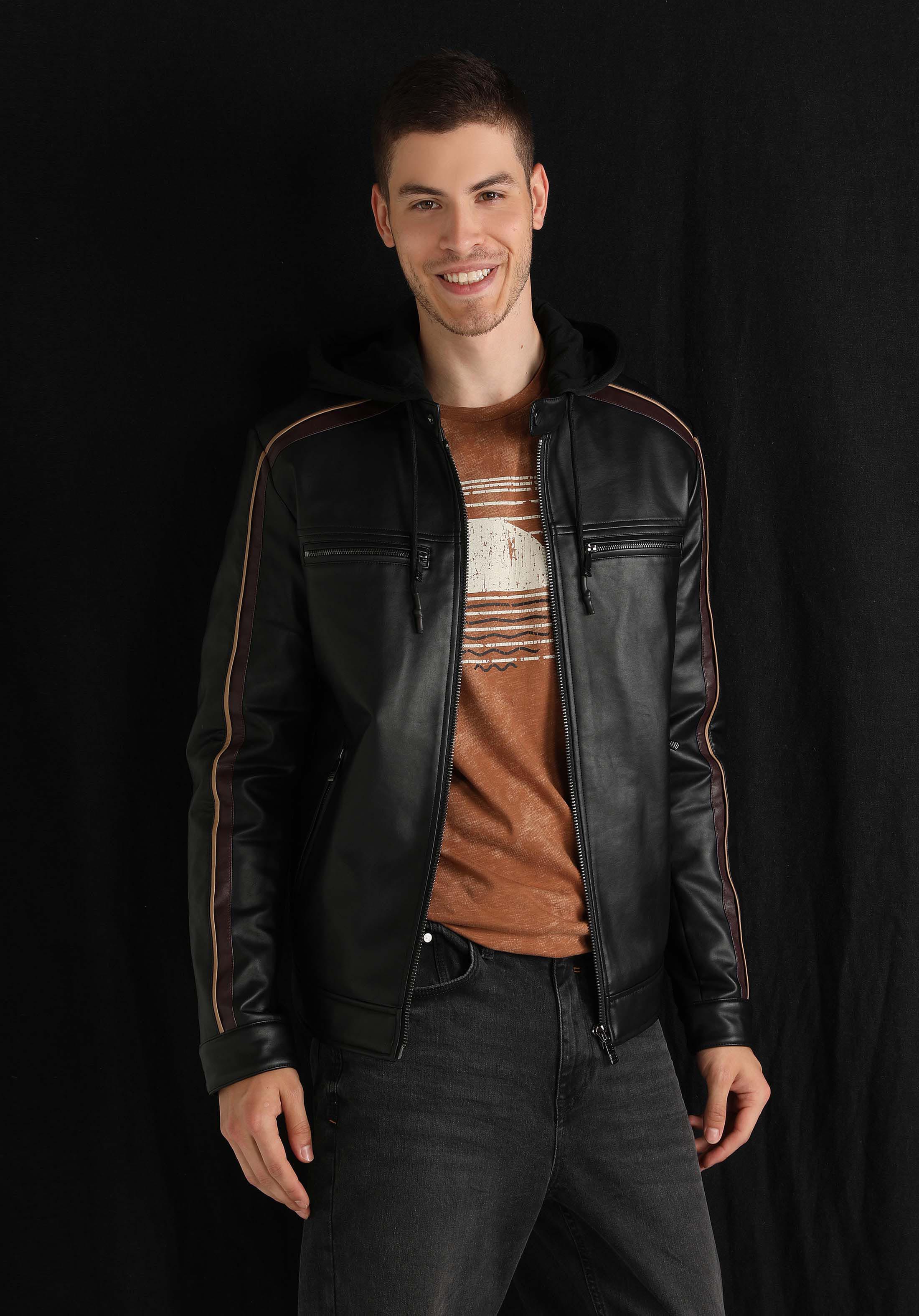 Afișați detalii pentru Jacheta De Barbati Negru Slim Fit  Cl1060746