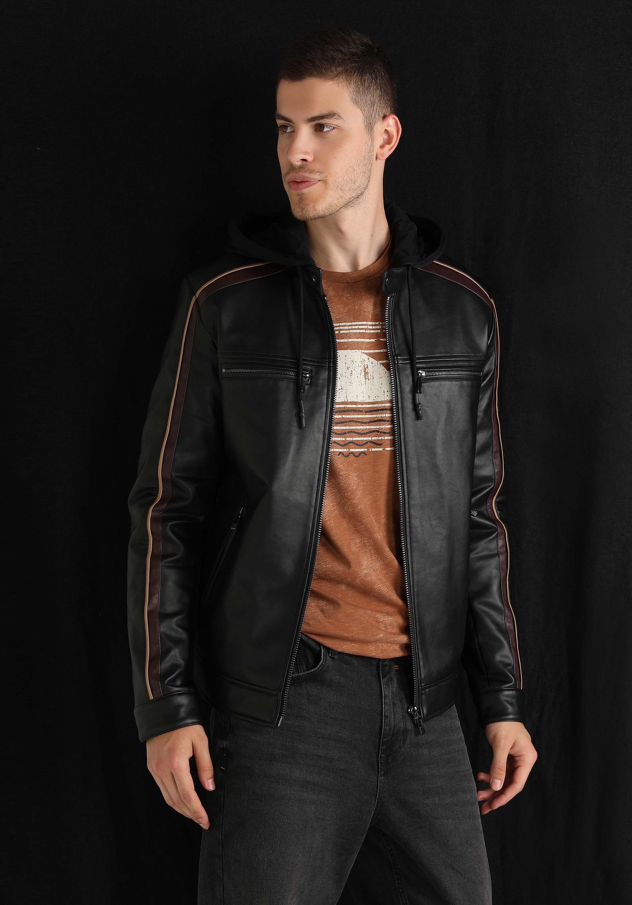 Afișați detalii pentru Jacheta De Barbati Negru Slim Fit  Cl1060746