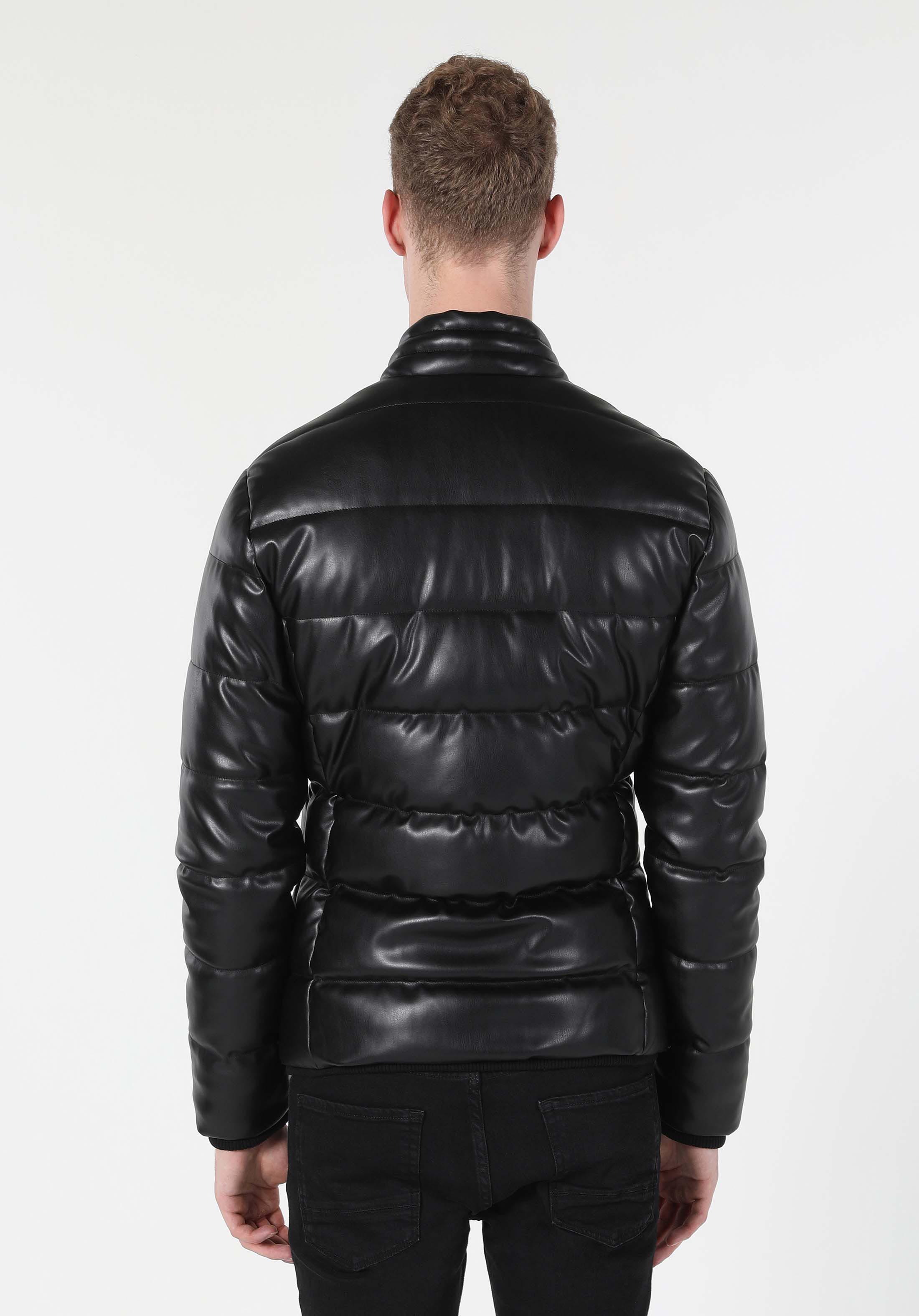 Afișați detalii pentru Jacheta De Barbati Negru Slim Fit  Cl1055602