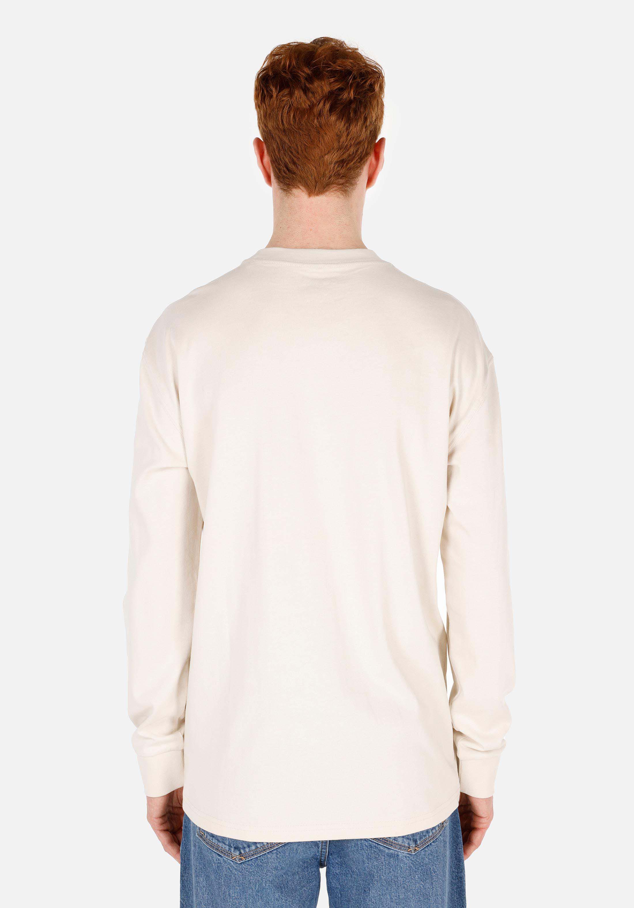 Afișați detalii pentru Tricou Cu Maneca Lunga De Barbati Alb Regular Fit  Cl1065666