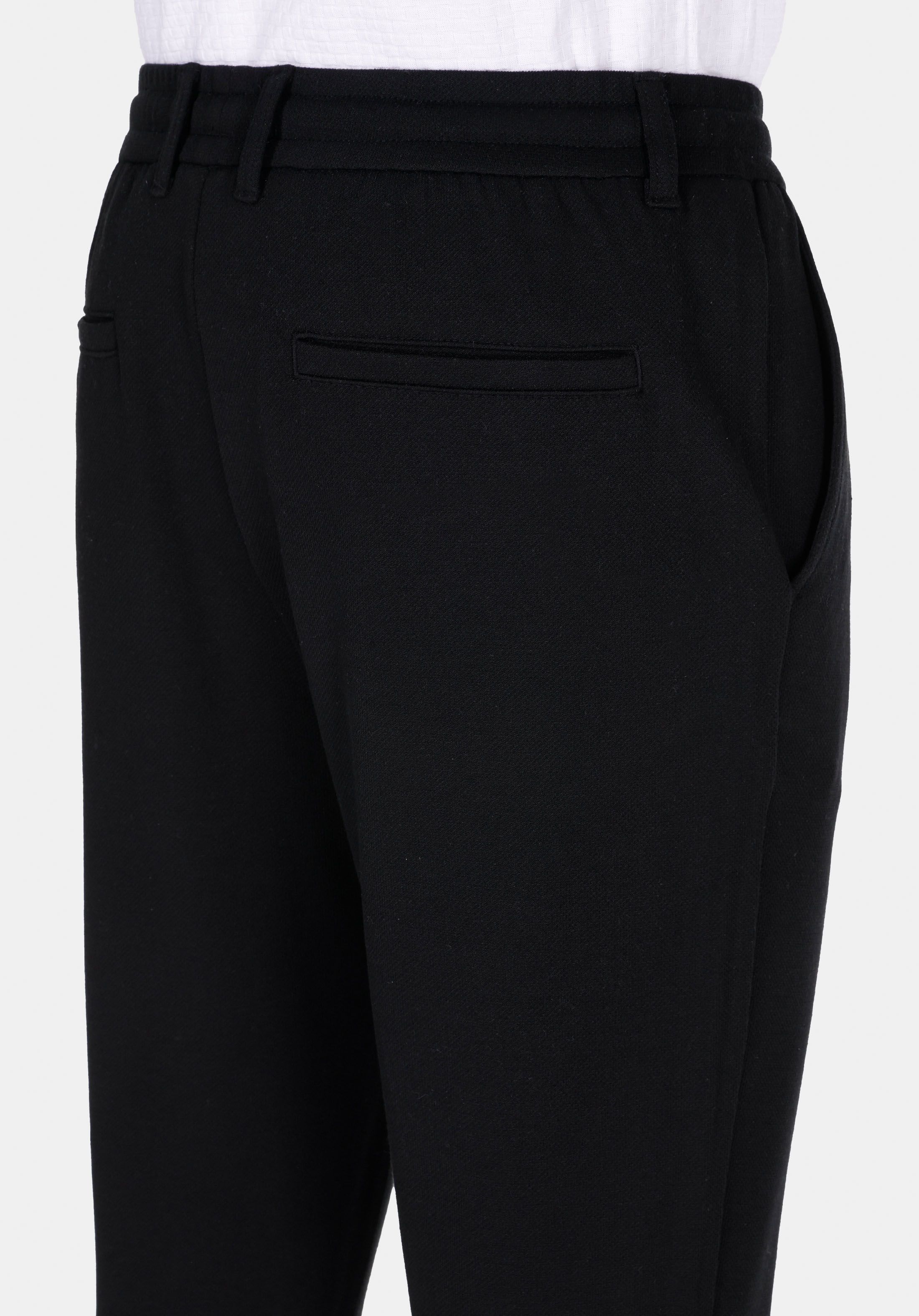 Afișați detalii pentru Pantaloni De Barbati Negru Slim Fit  Cl1071915