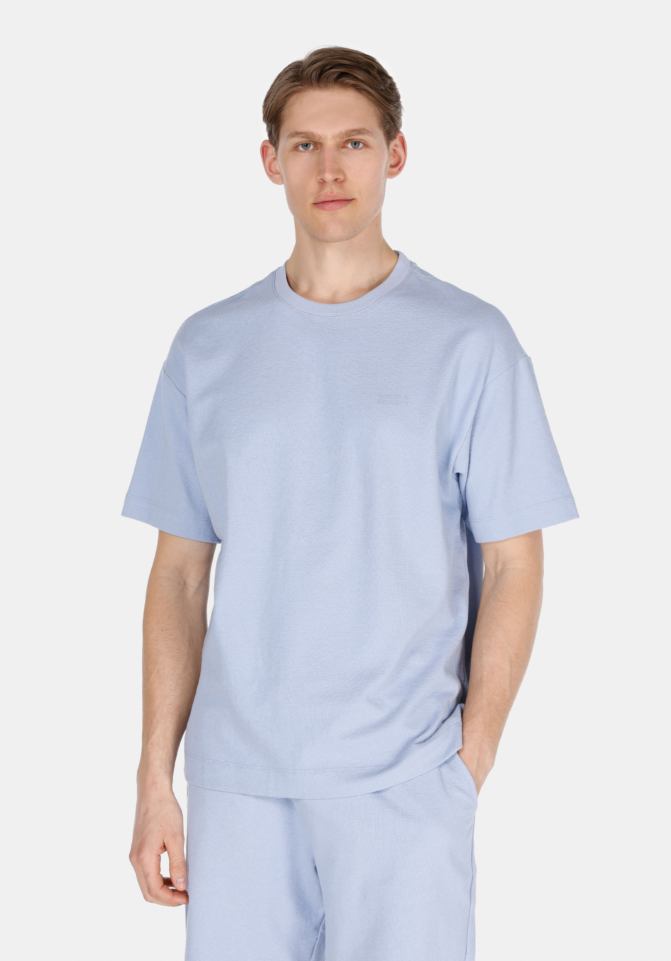 Afișați detalii pentru Tricou Cu Maneca Scurta De Barbati Albastru Comfort Fit  Cl1074154