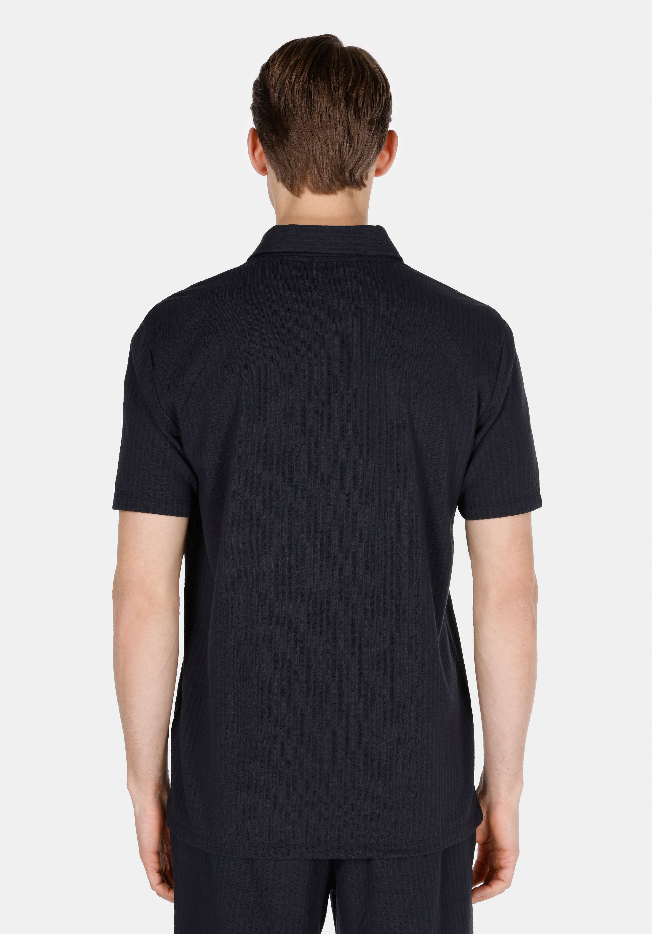 Afișați detalii pentru Tricou Polo Cu Maneca Scurta De Barbati Albastru Marin Regular Fit  Cl1074192