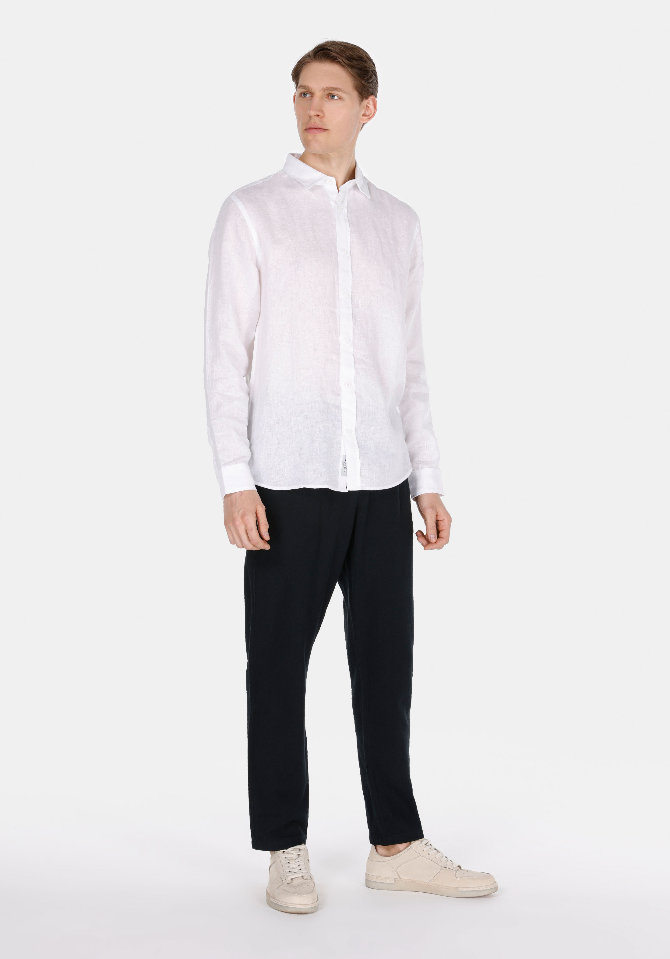 Afișați detalii pentru Pantaloni De Barbati Negru Regular Fit  Cl1074570
