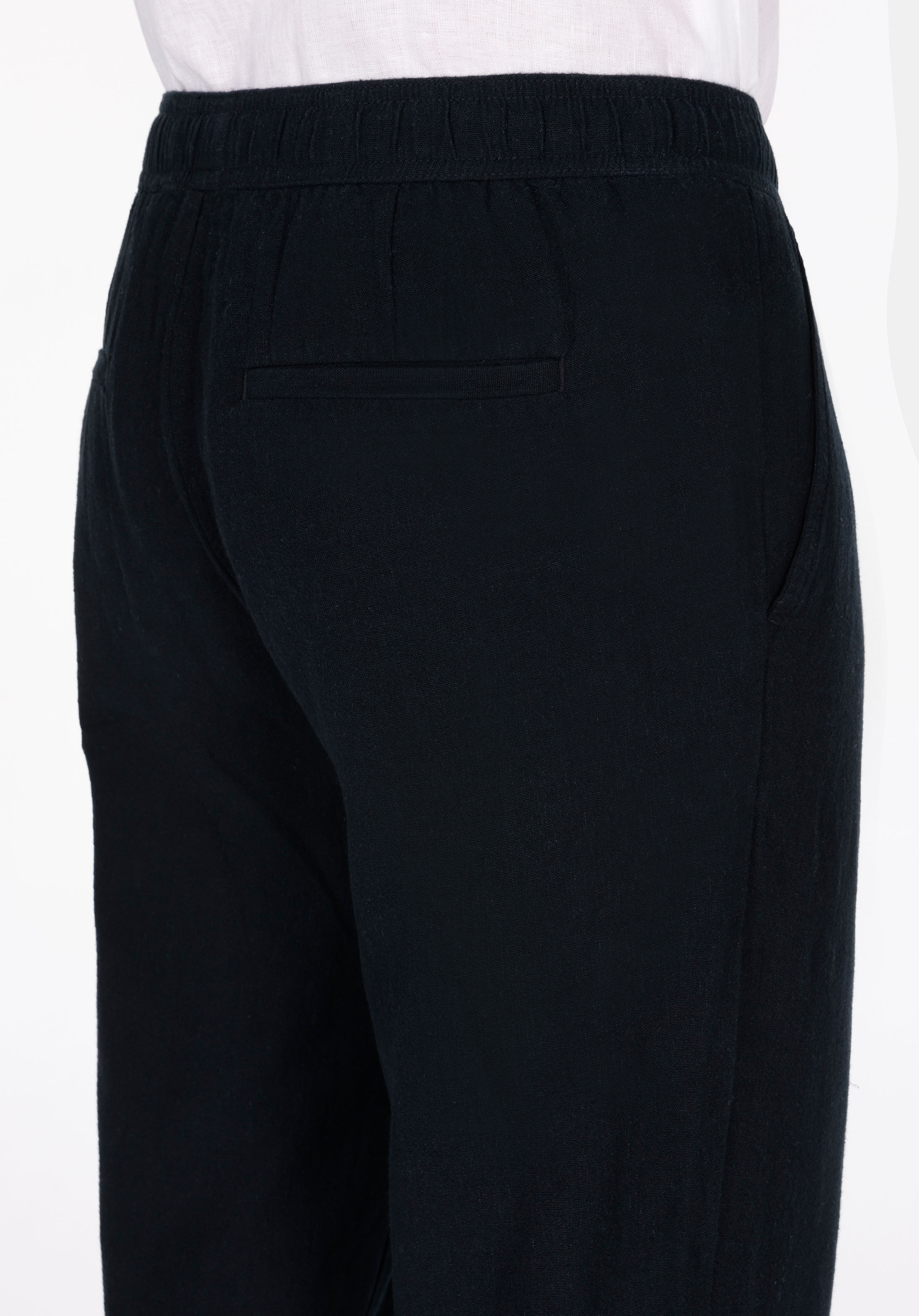 Afișați detalii pentru Pantaloni De Barbati Negru Regular Fit  Cl1074570
