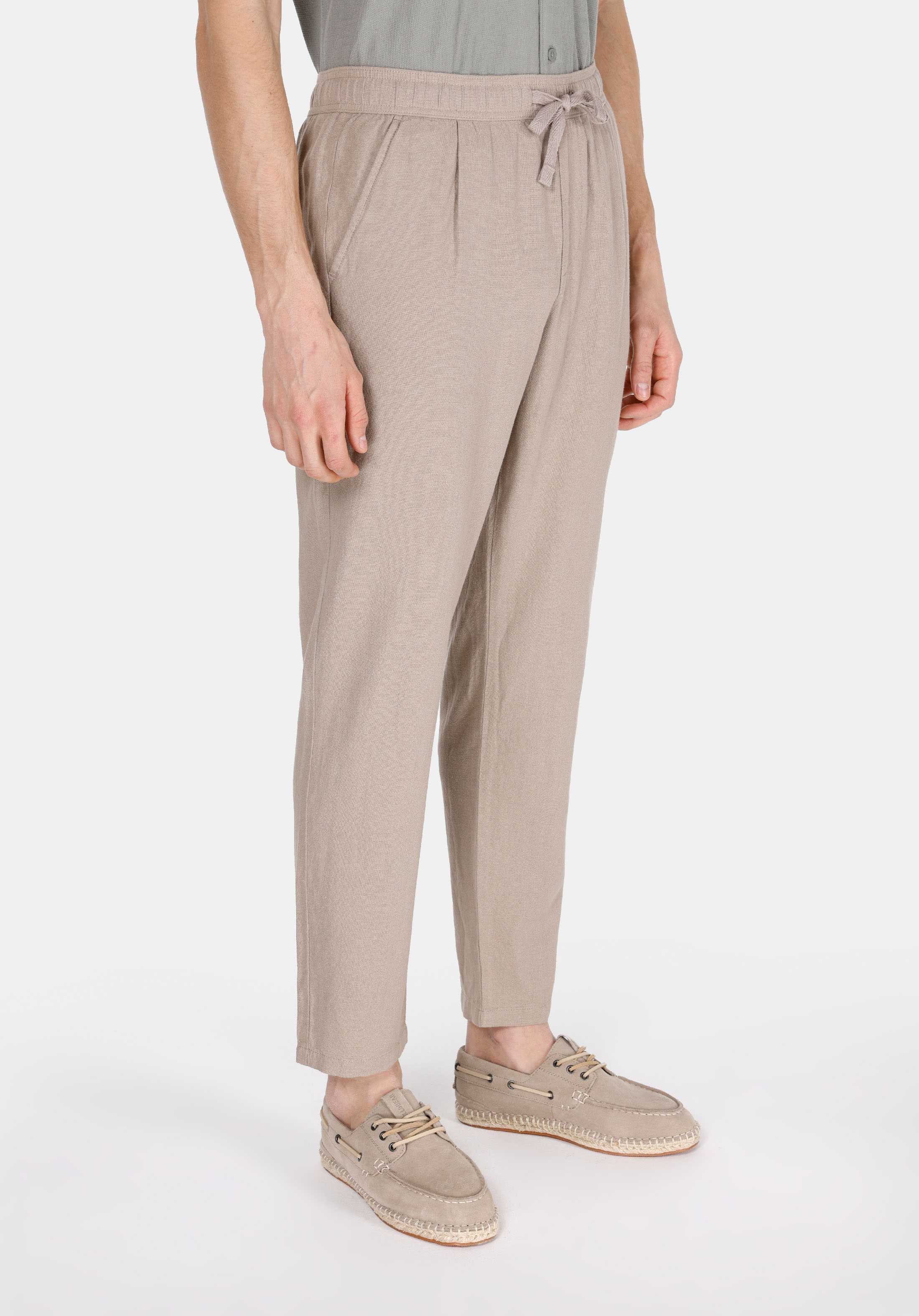 Afișați detalii pentru Pantaloni De Barbati Bej Regular Fit  Cl1074570