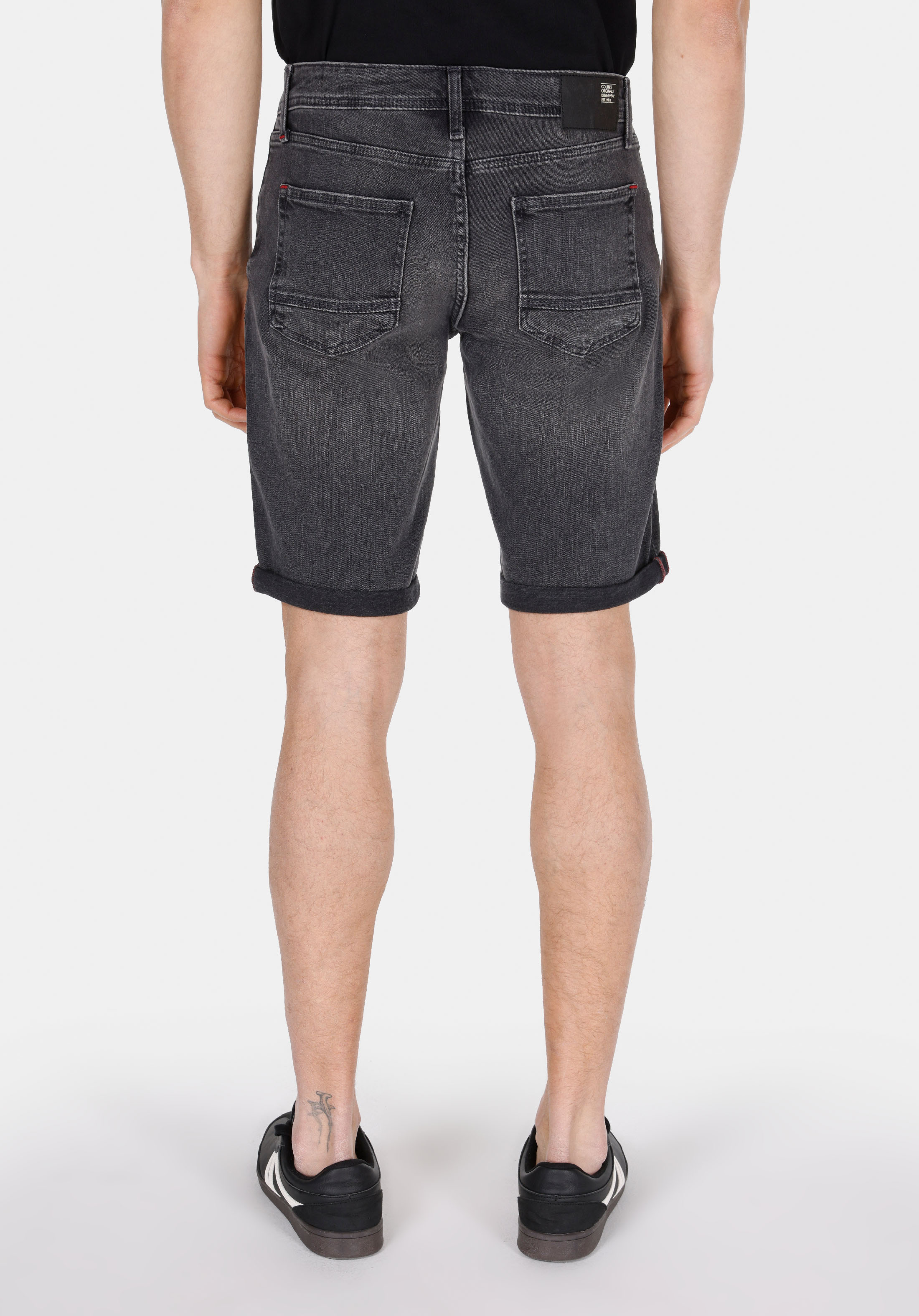 Afișați detalii pentru Short / Pantaloni Scurti De Barbati Negru Straight Fit  Cl1074610