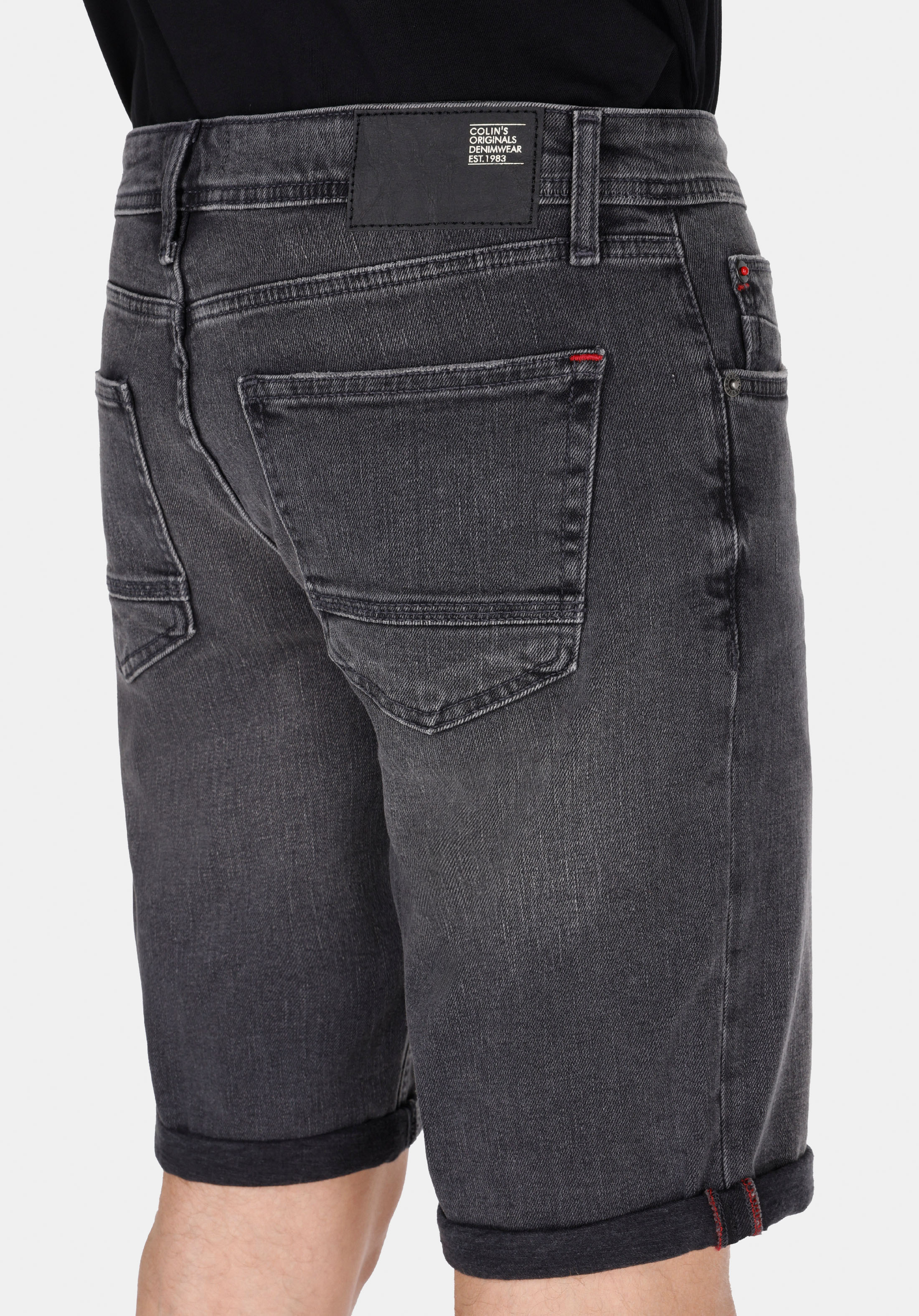 Afișați detalii pentru Short / Pantaloni Scurti De Barbati Negru Straight Fit  Cl1074610