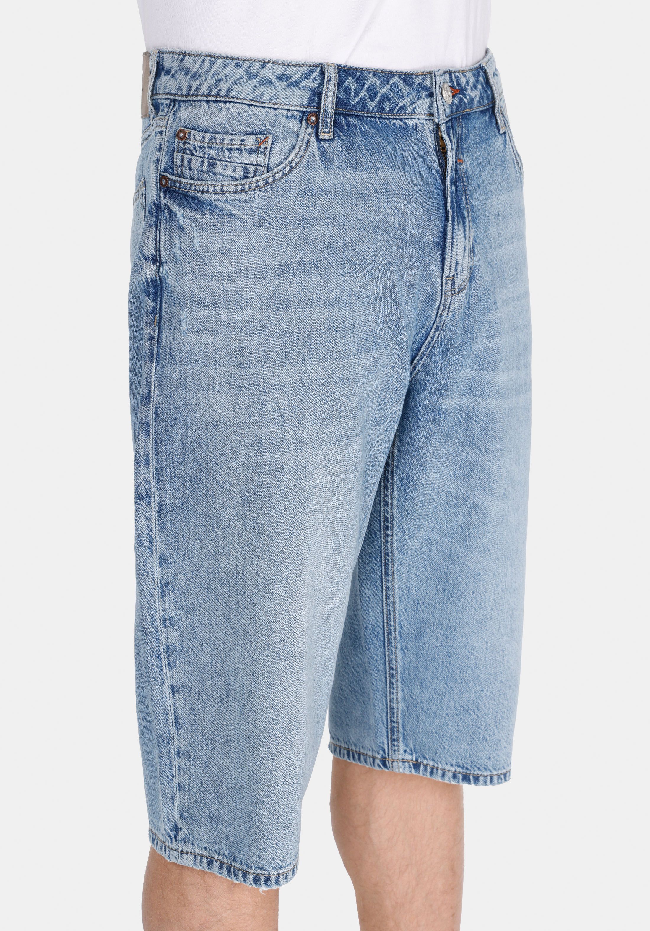 Afișați detalii pentru Short / Pantaloni Scurti De Barbati Albastru Straight Fit  Cl1075149