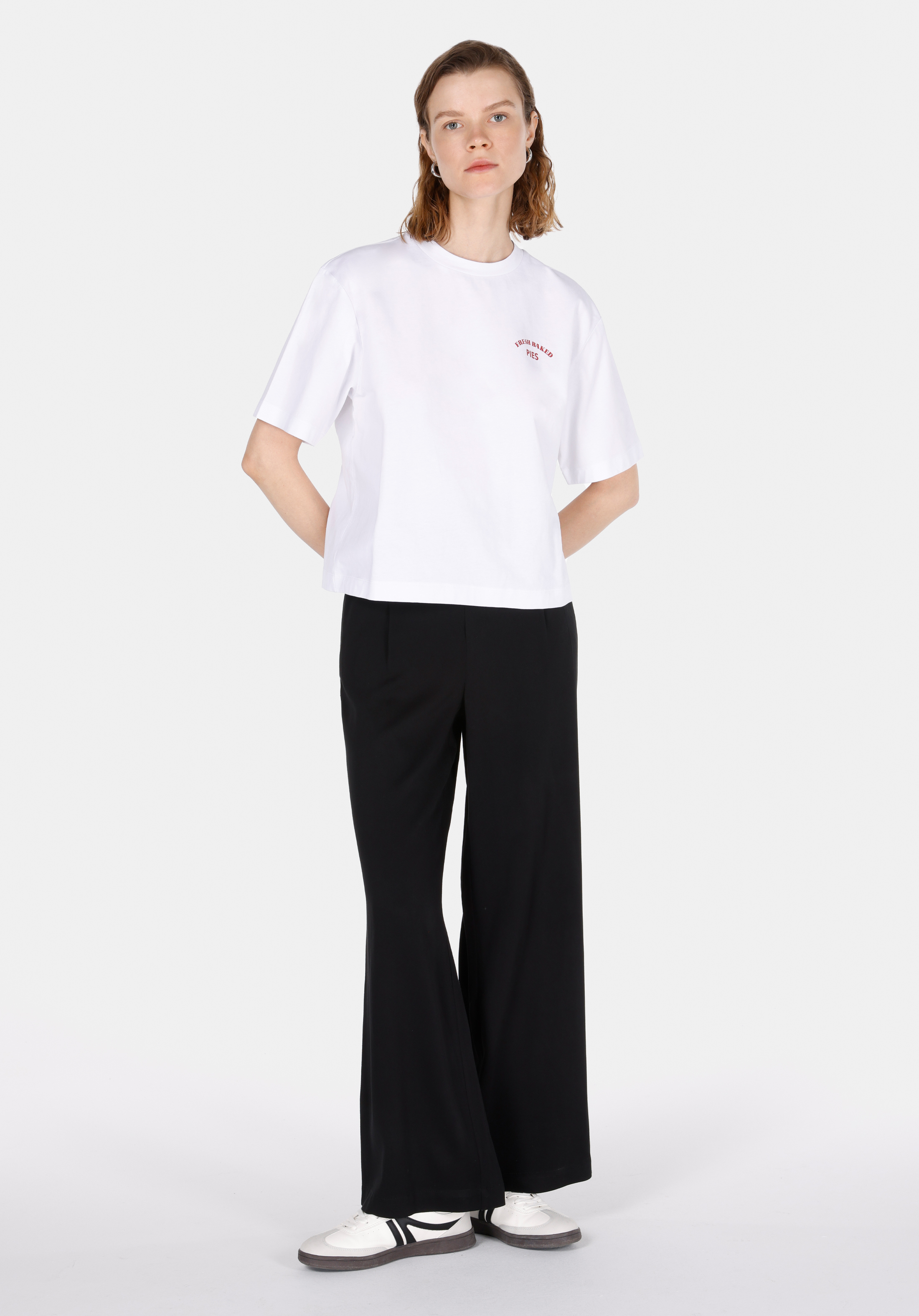 Afișați detalii pentru Pantaloni De Dama Negru Straight Fit  Cl1073410