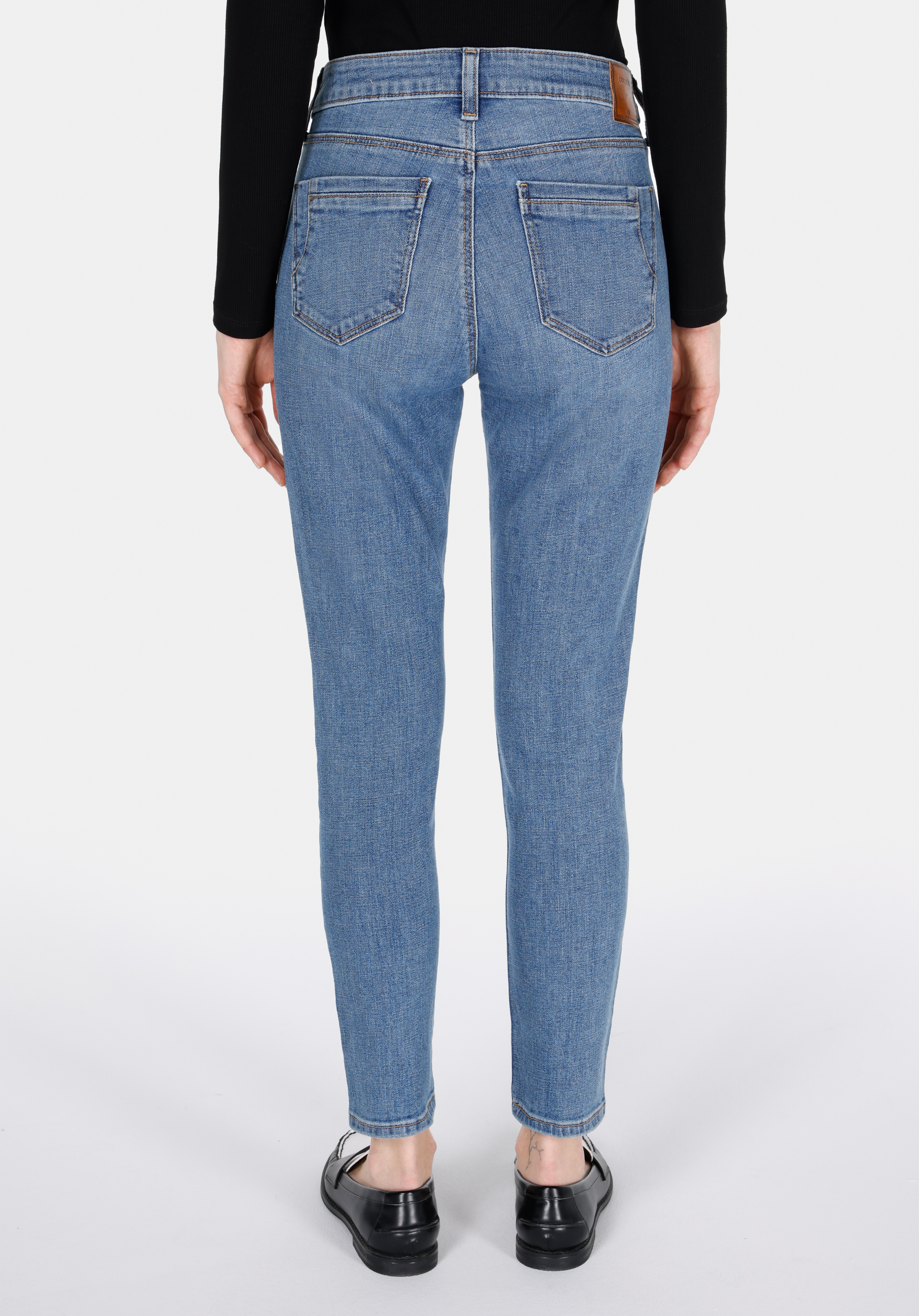 Afișați detalii pentru Pantaloni De Dama Albastru Skinny Fit 759 Lara Cl1073498