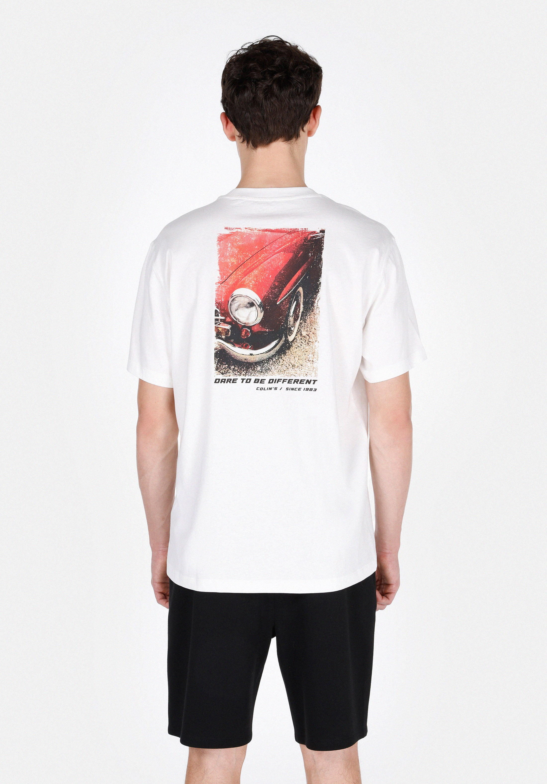 Afișați detalii pentru Tricou Cu Maneca Scurta De Barbati Alb Comfort Fit  Cl1074472