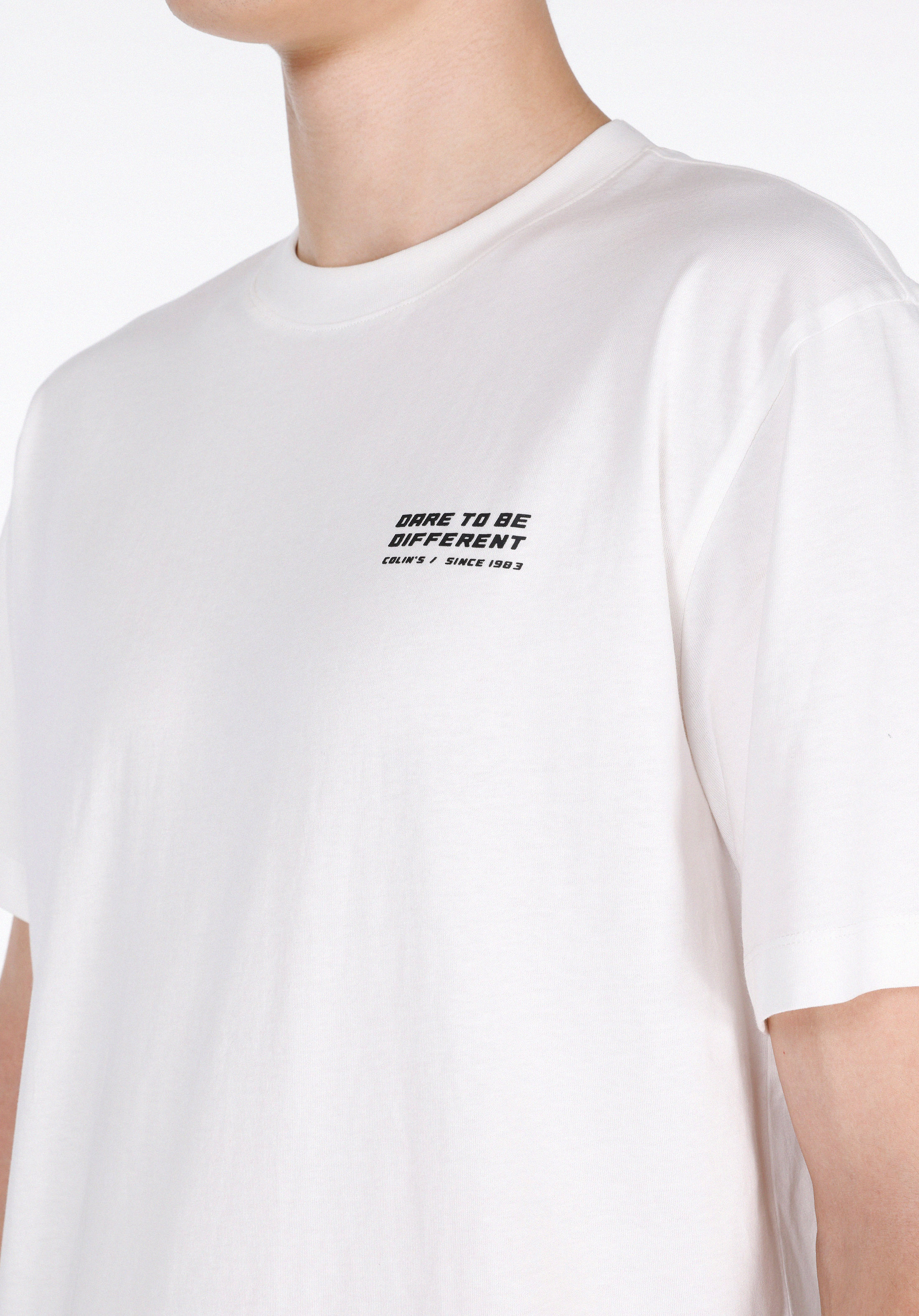 Afișați detalii pentru Tricou Cu Maneca Scurta De Barbati Alb Comfort Fit  Cl1074472