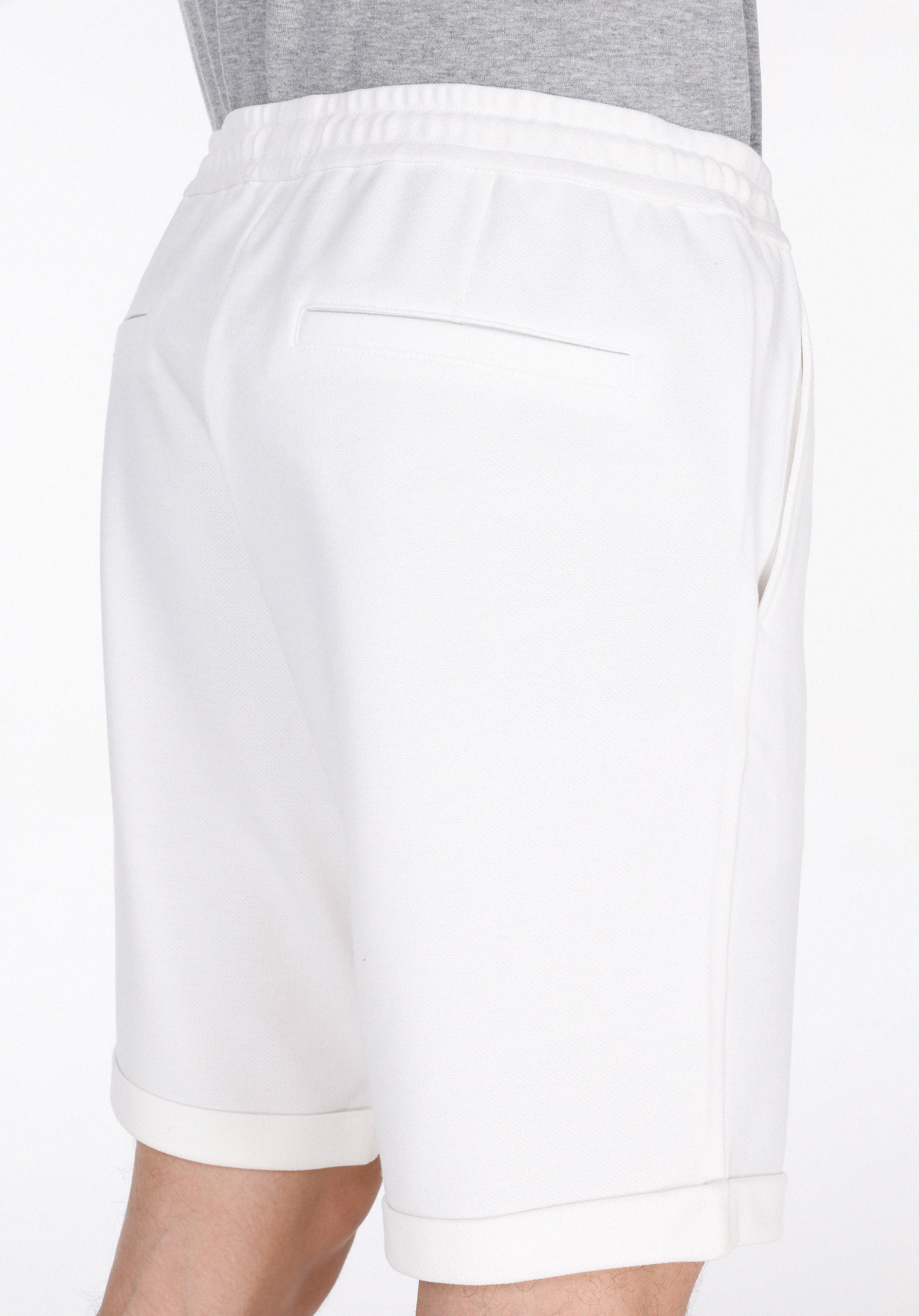 Afișați detalii pentru Short / Pantaloni Scurti De Barbati Alb Regular Fit  Cl1074527