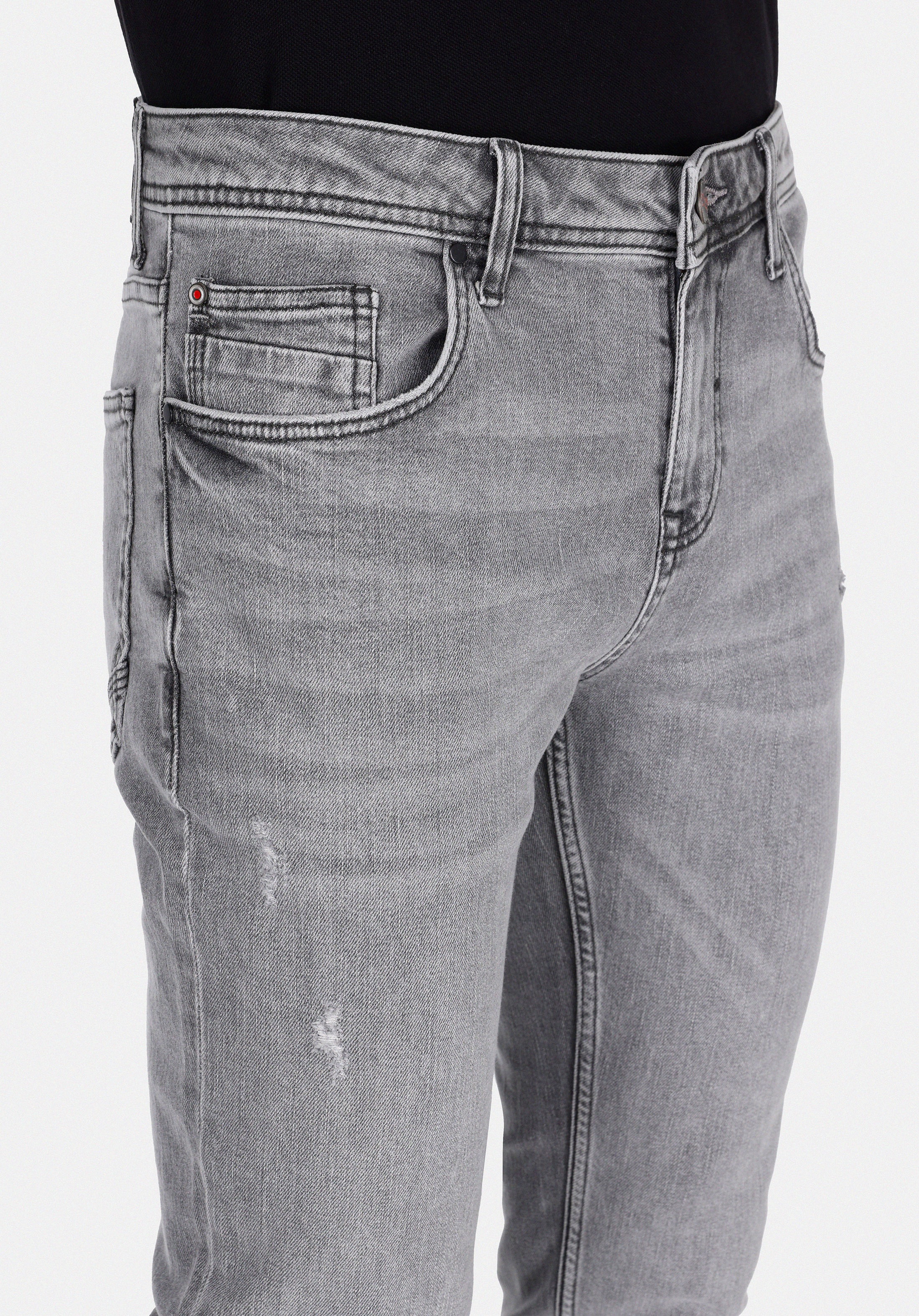 Afișați detalii pentru Pantaloni De Barbati Negru Straight Fit 044 Karl Cl1074732