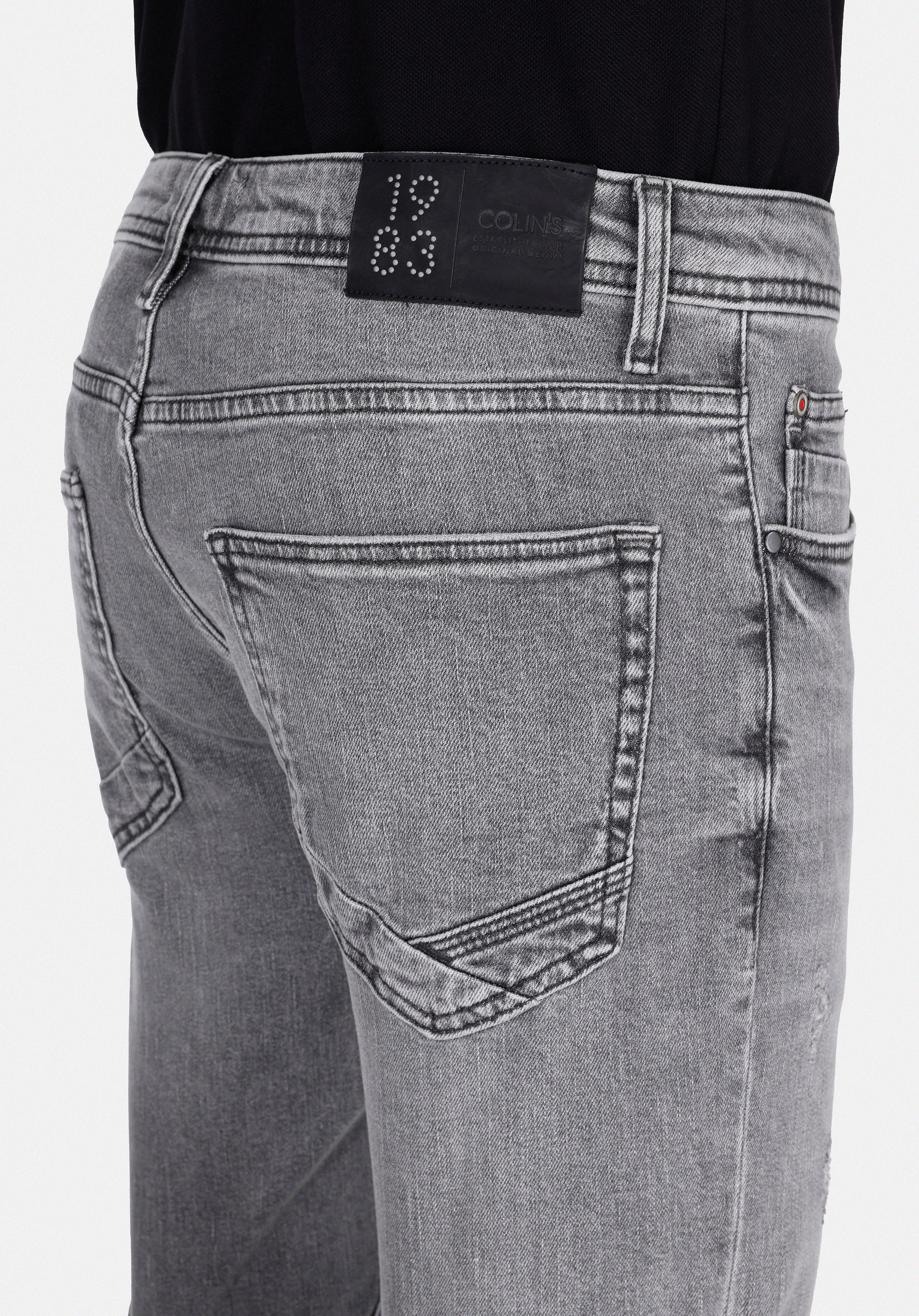 Afișați detalii pentru Pantaloni De Barbati Negru Straight Fit 044 Karl Cl1074732