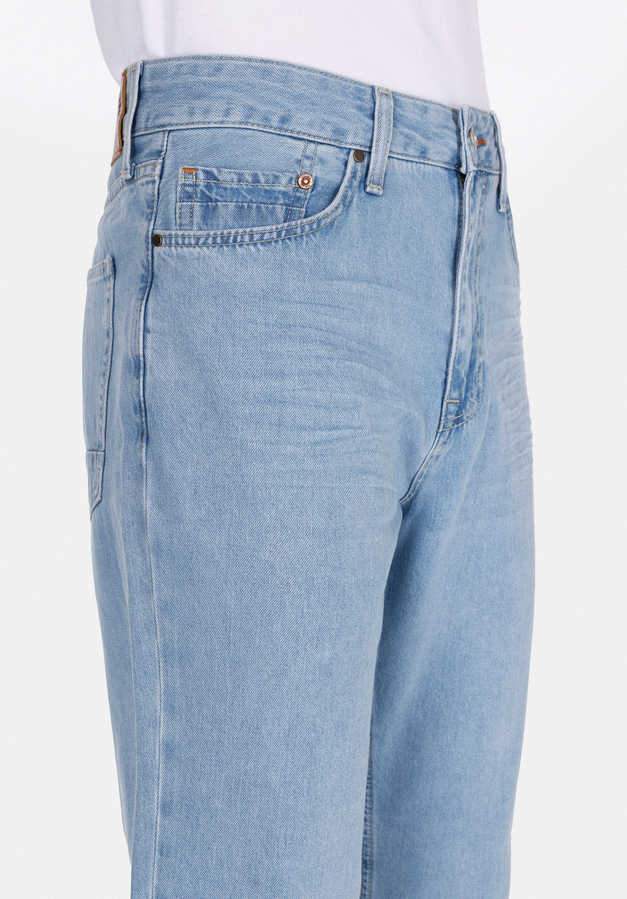 Afișați detalii pentru Pantaloni De Barbati Albastru Regular Fit 045 David Cl1075172
