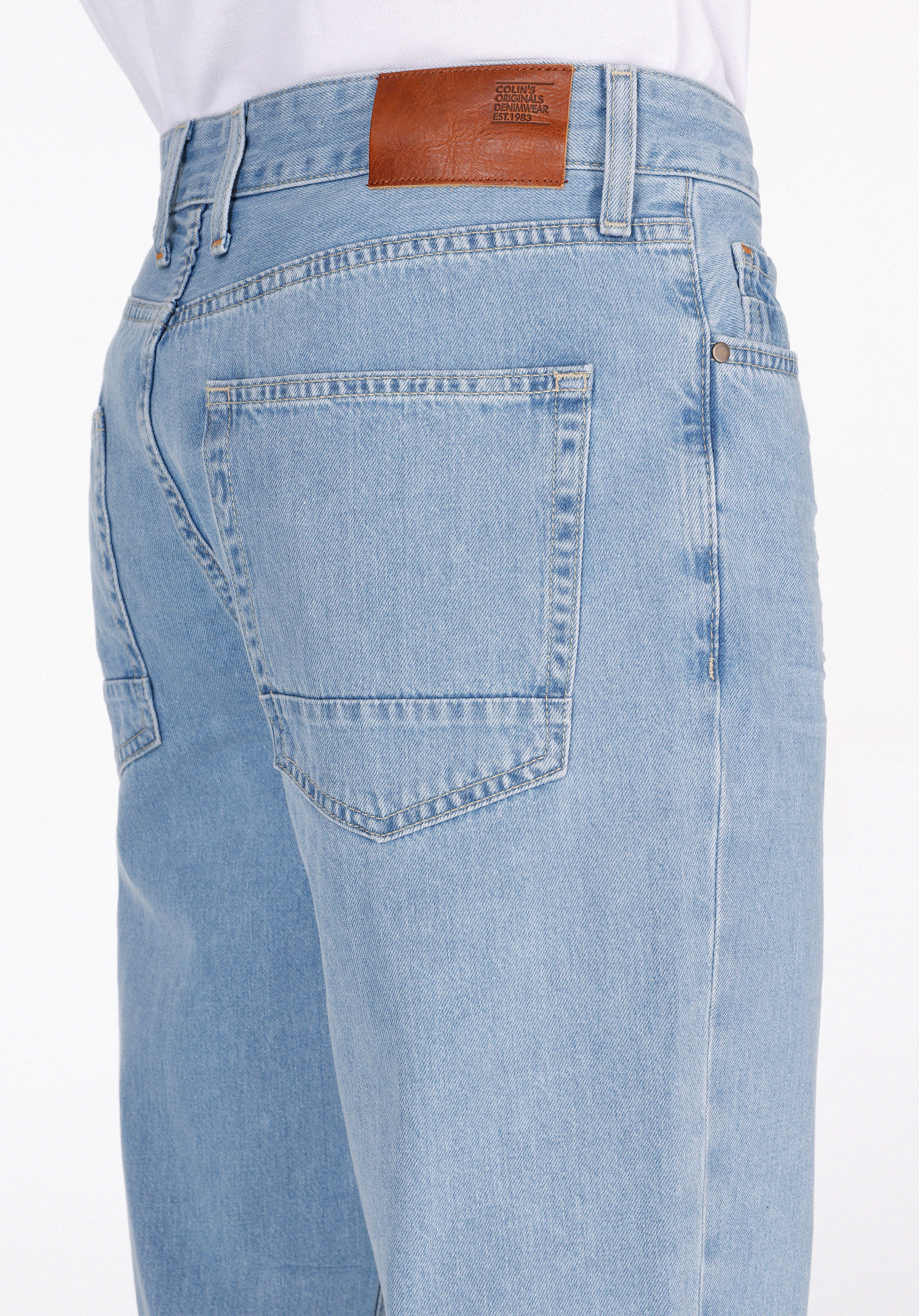 Afișați detalii pentru Pantaloni De Barbati Albastru Regular Fit 045 David Cl1075172