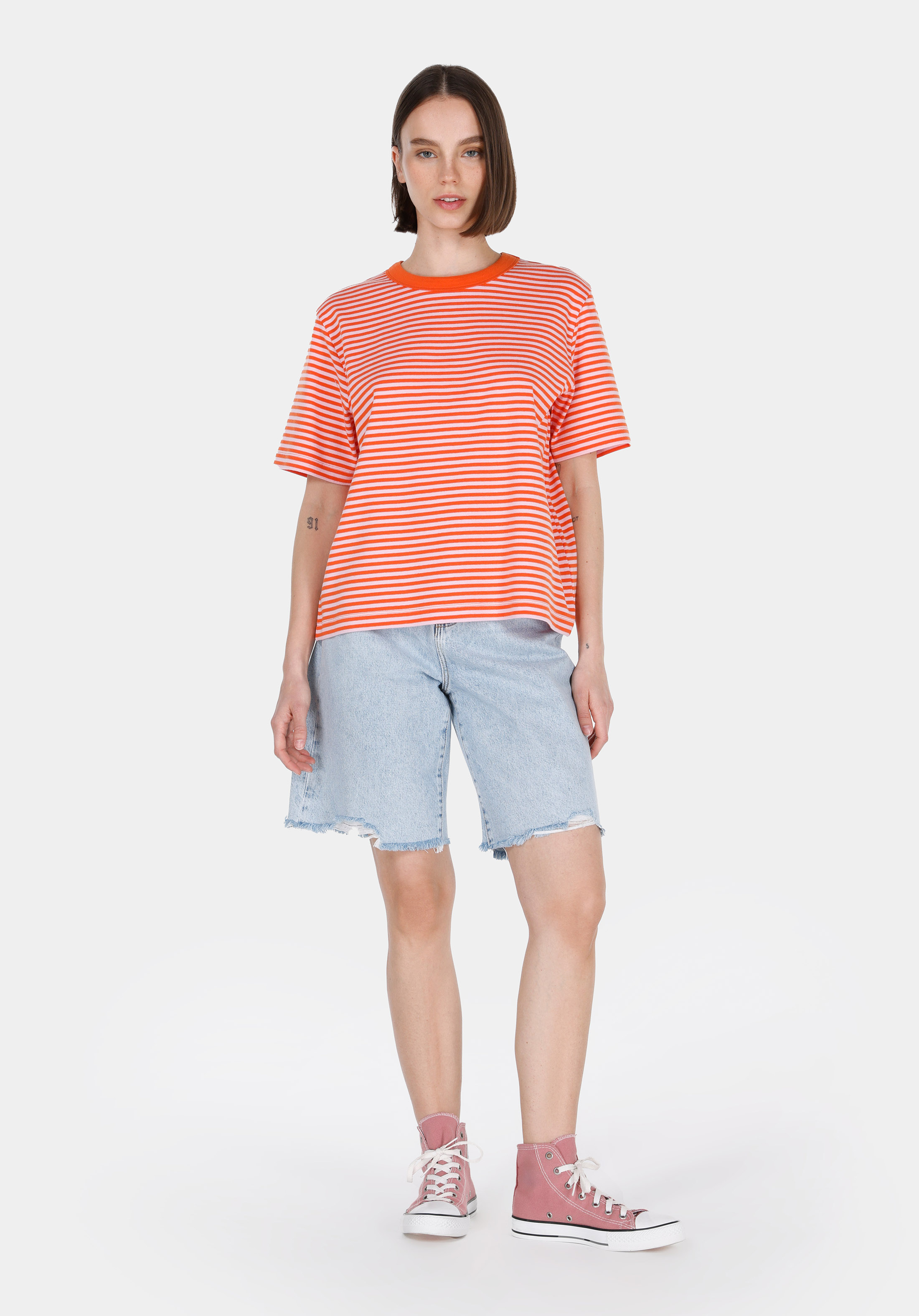 Afișați detalii pentru Tricou Cu Maneca Scurta De Dama Roşu Regular Fit  Cl1074315