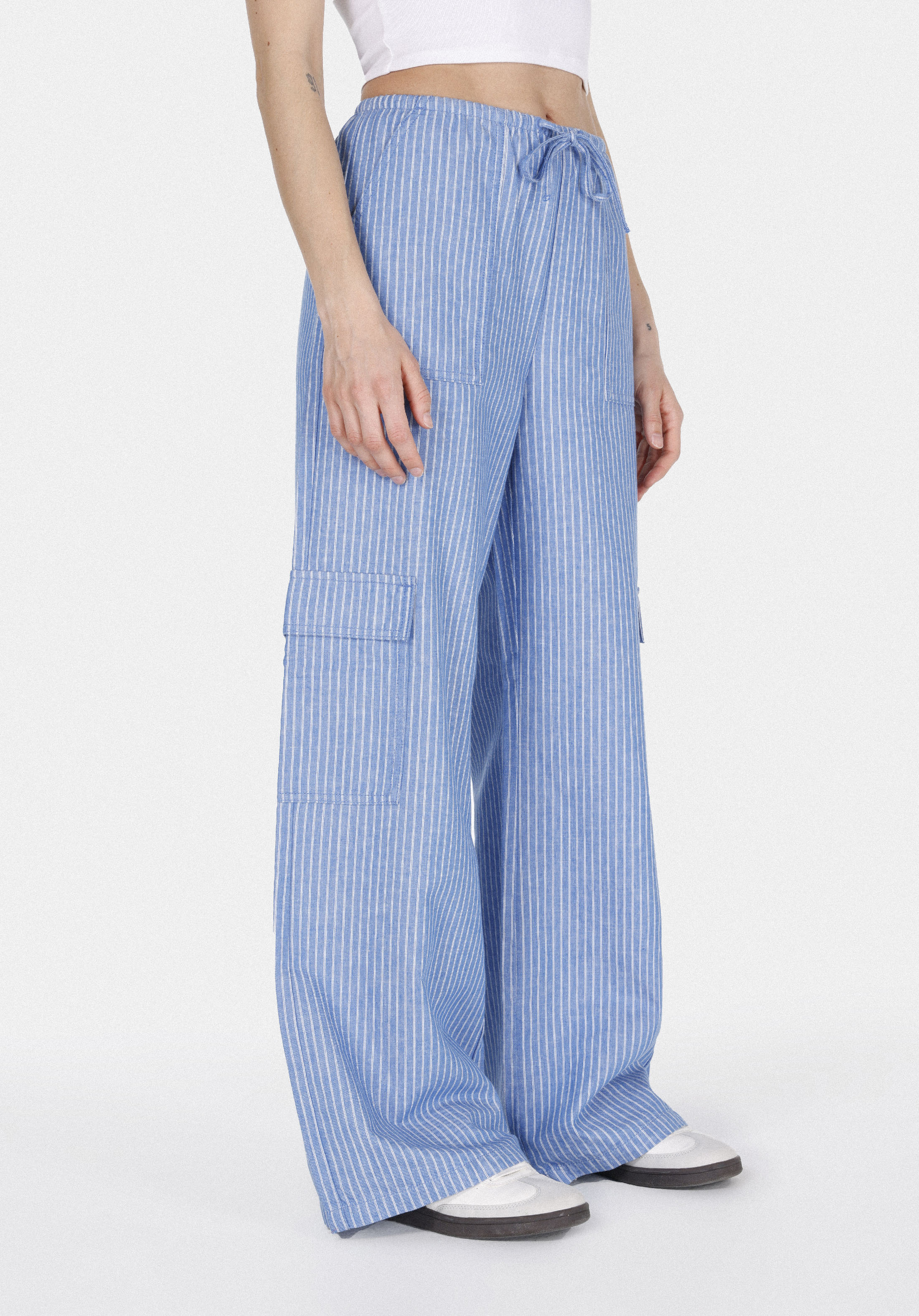 Afișați detalii pentru Pantaloni De Dama Albastru Regular Fit  Cl1075035