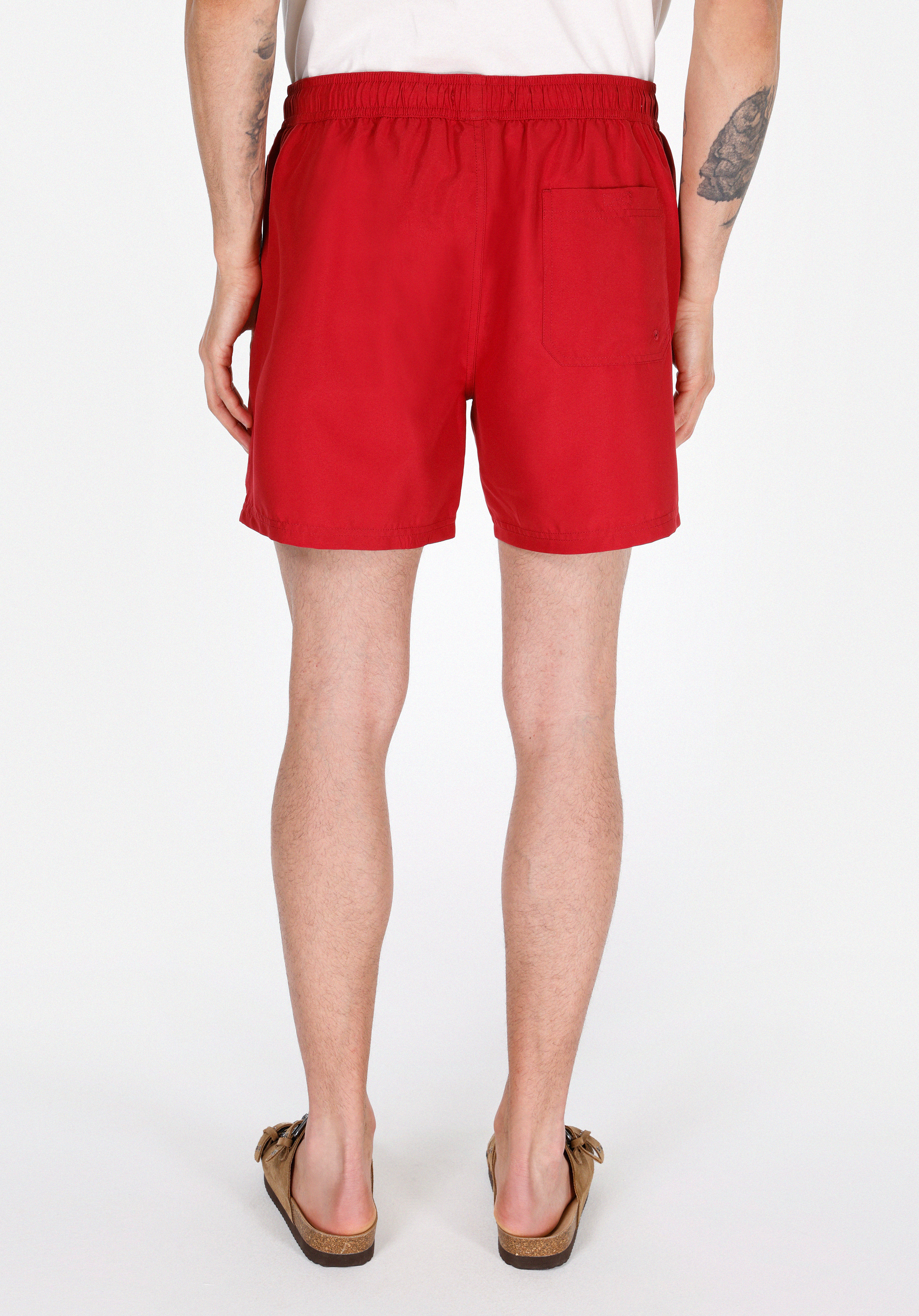 Afișați detalii pentru Short De Plaja De Barbati Bordo Slim Fit  Cl1075081