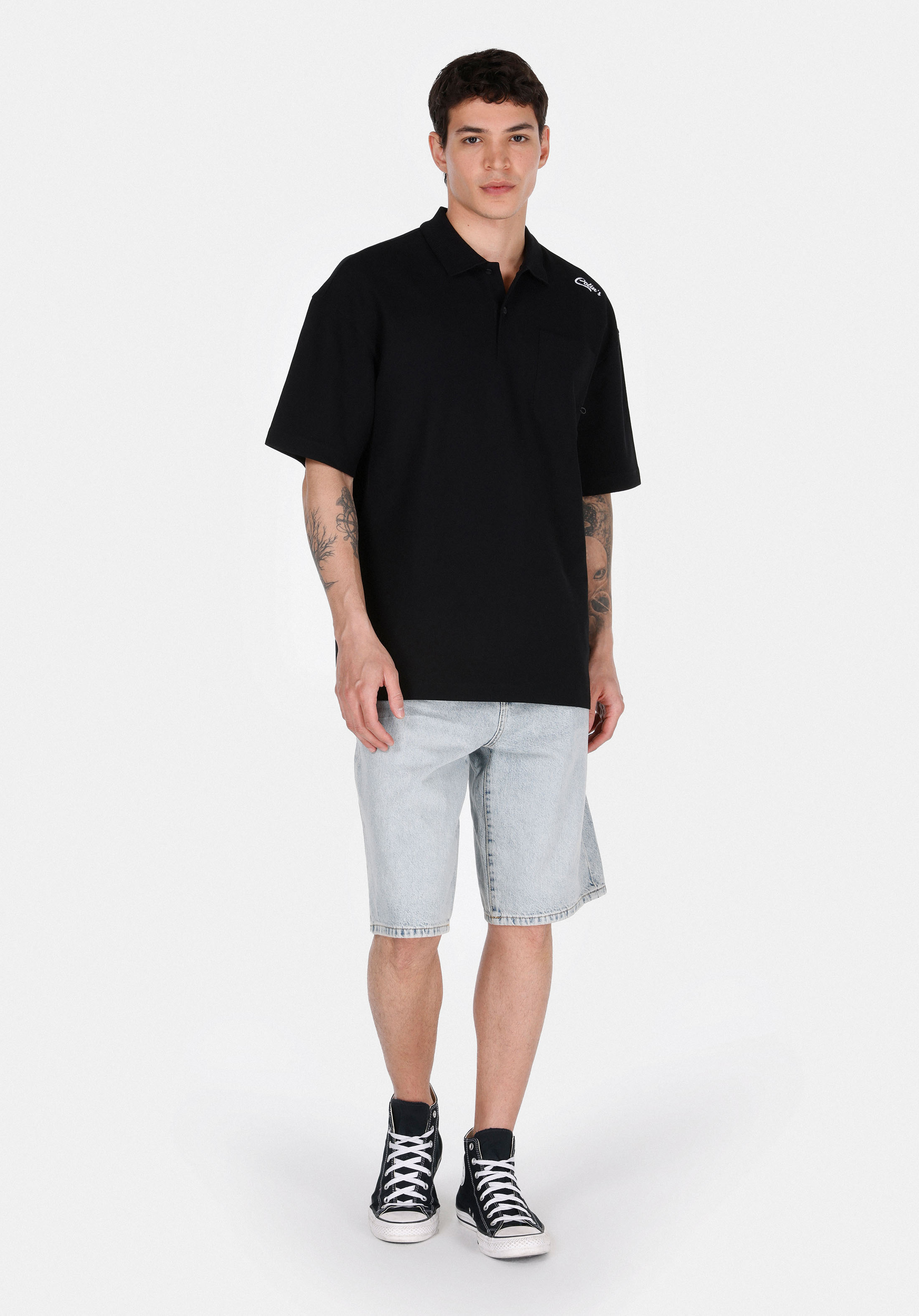 Afișați detalii pentru Short / Pantaloni Scurti De Barbati Denim Loose Fit  Cl1074436