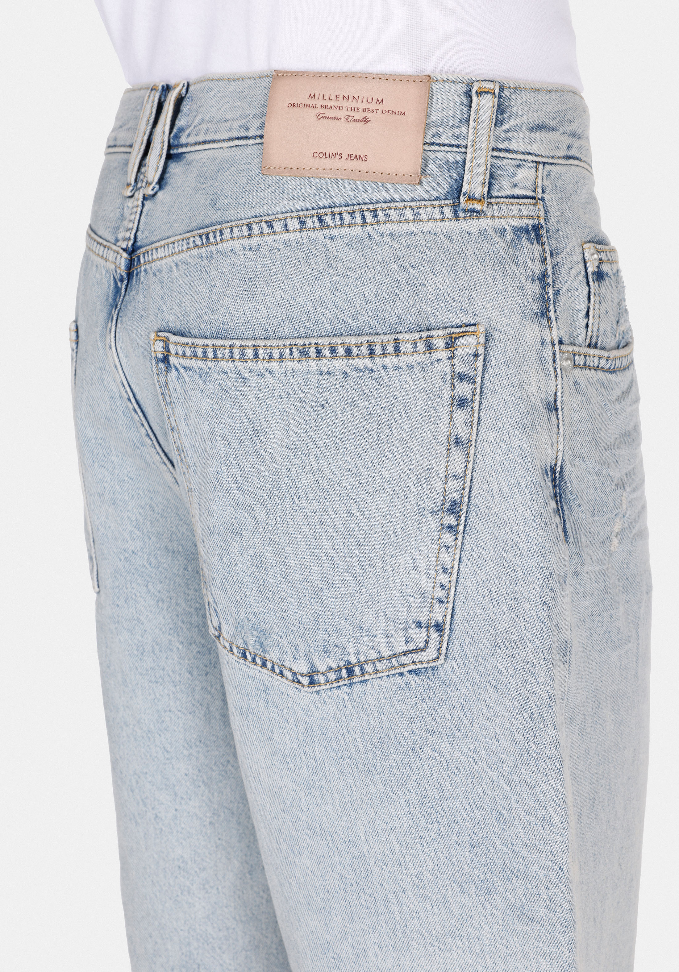 Afișați detalii pentru Short / Pantaloni Scurti De Barbati Denim Loose Fit  Cl1074436